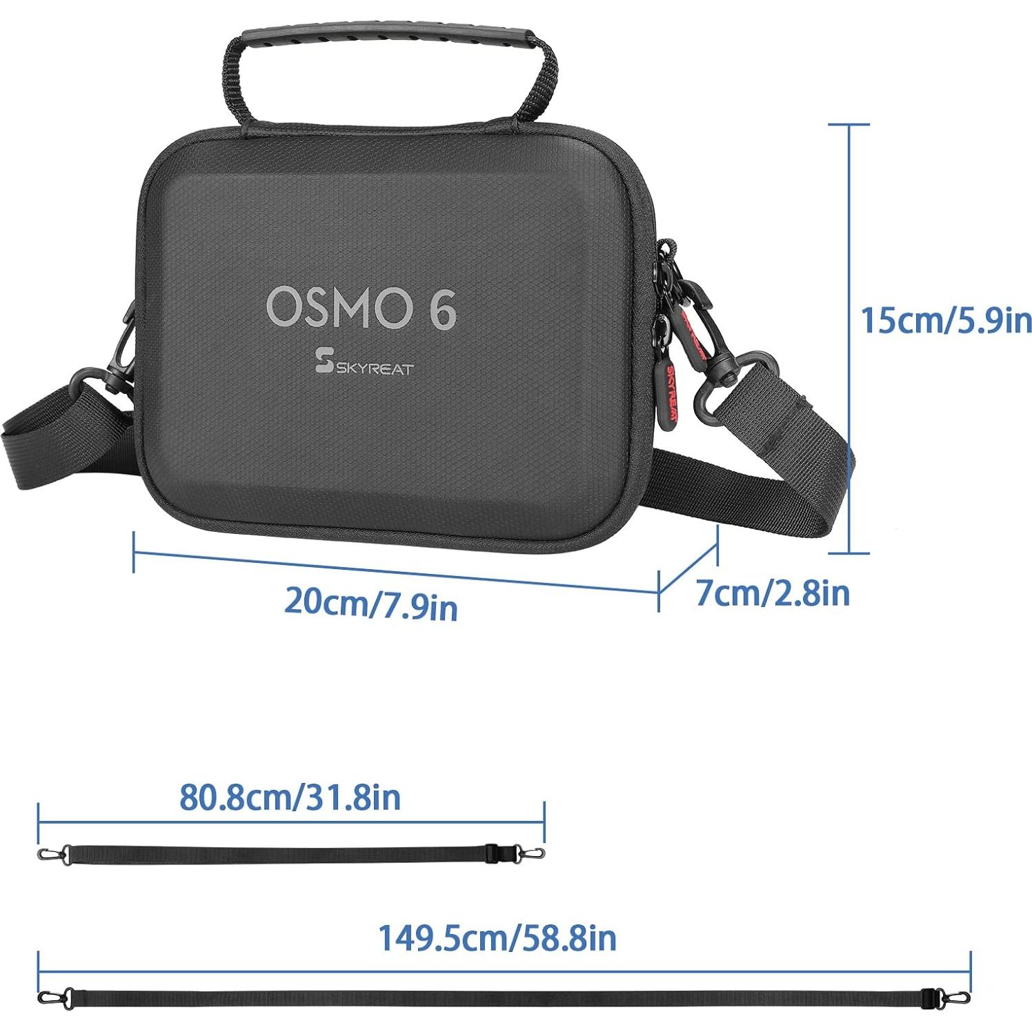 Funda de Almacenamiento Skyreat para DJI OM 6 - Cuero PU, 20x15x7 cm