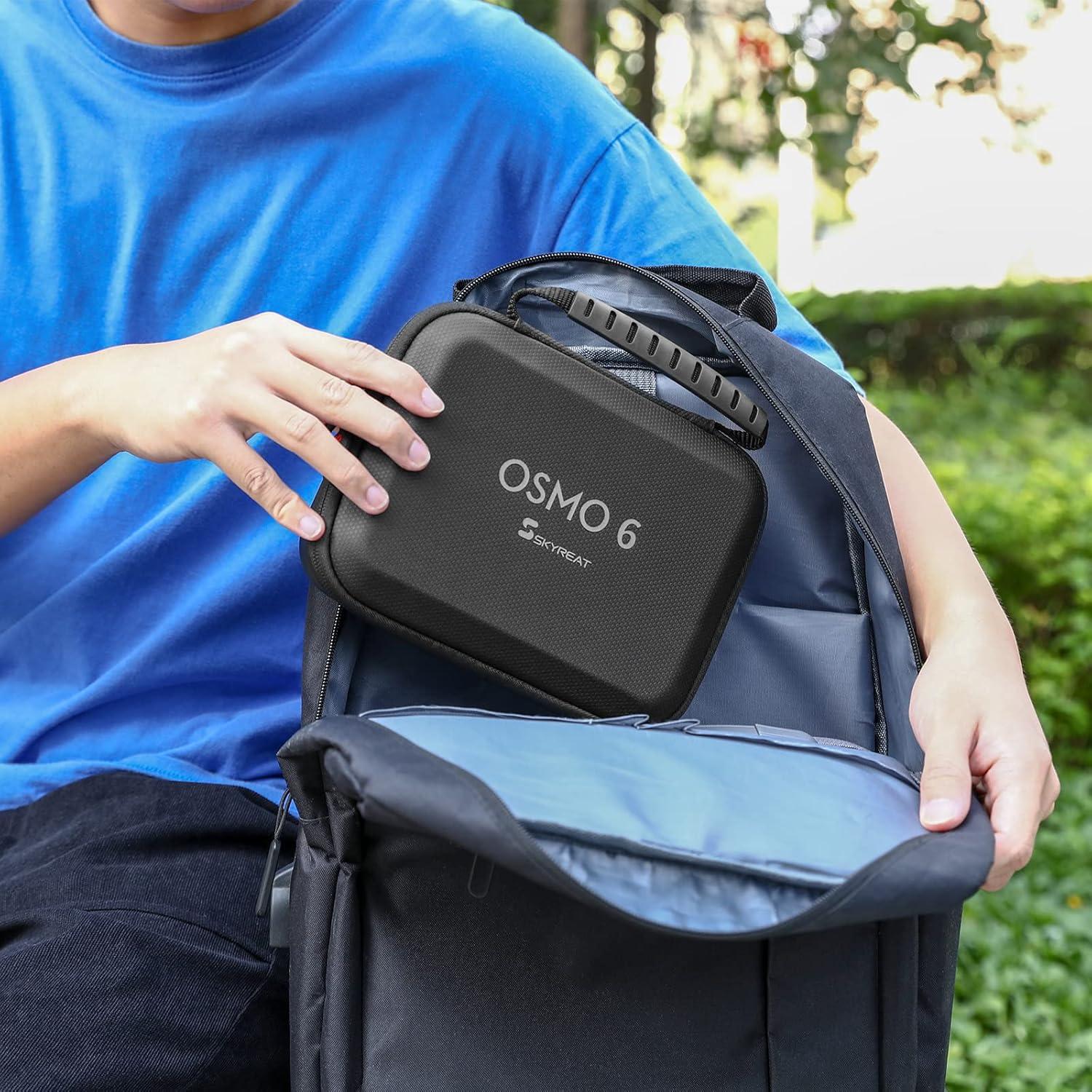 Funda de Almacenamiento Skyreat para DJI OM 6 - Cuero PU, 20x15x7 cm