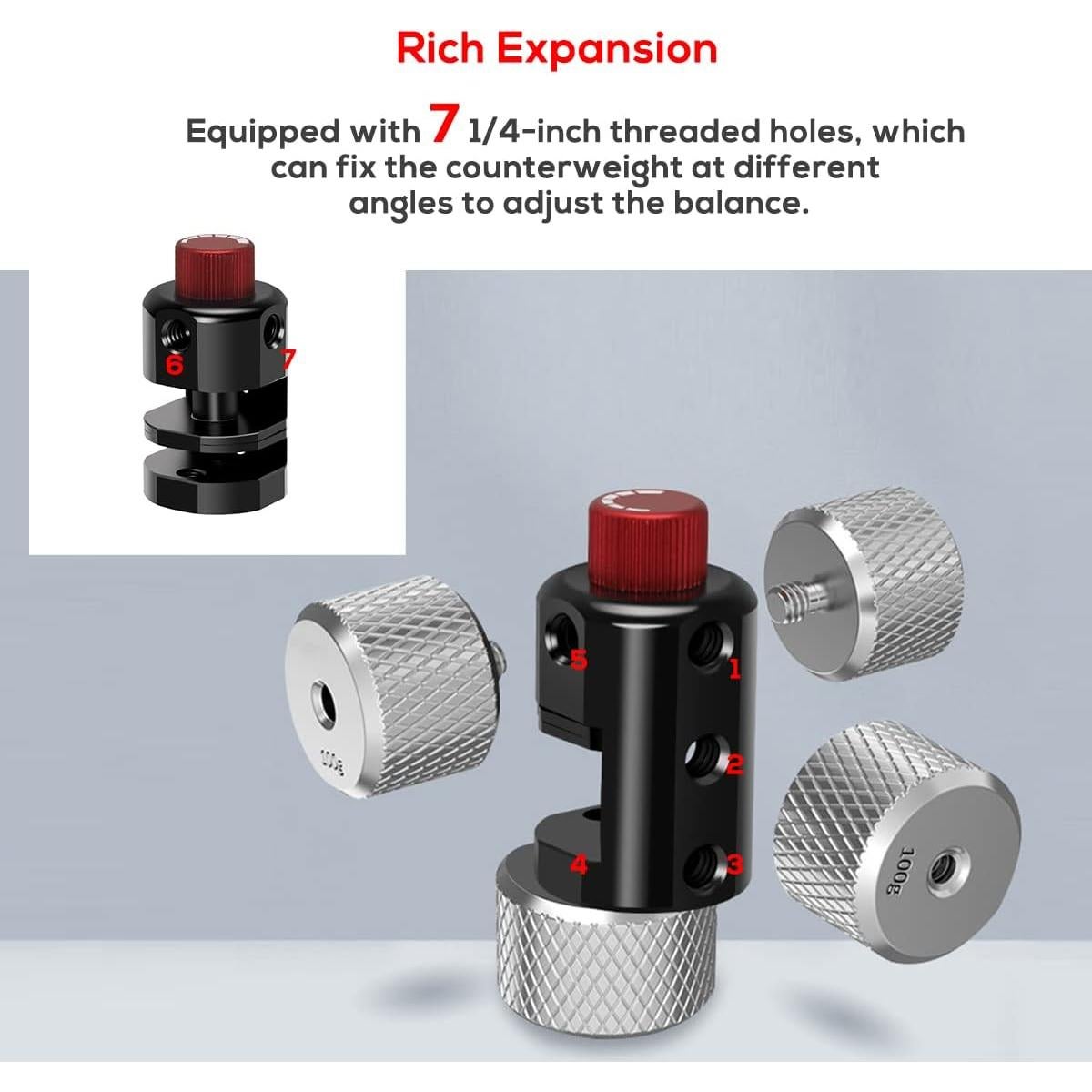 Kit de Contrapeso Universal EaxanPic para Gimbal 50g y 100g