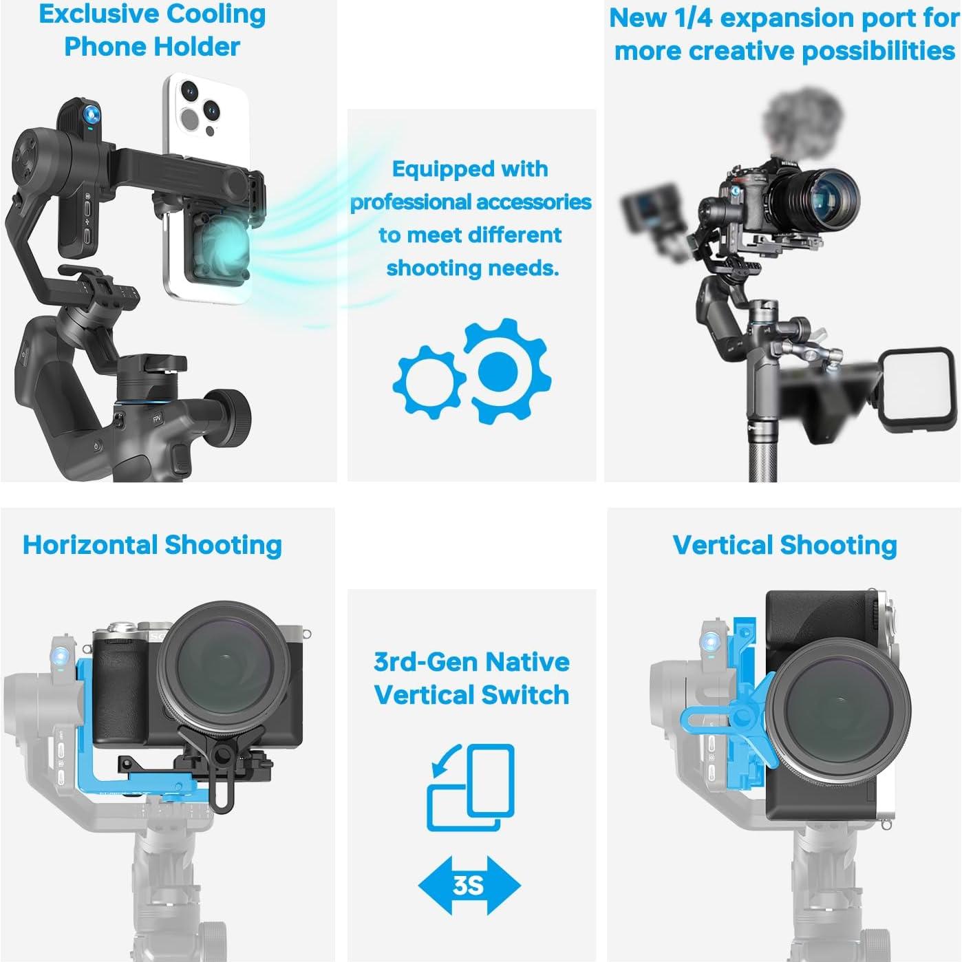 Estabilizador de Cardán FeiyuTech SCORP Mini 3 Pro 2kg