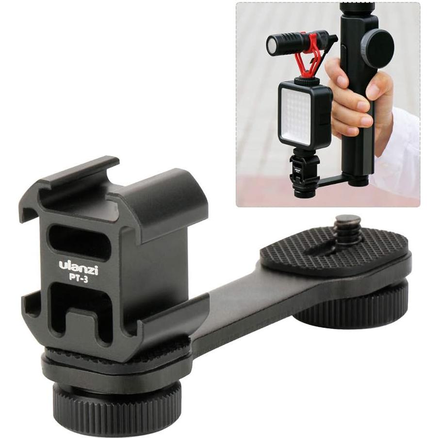 Adaptador Triple de Zapata Fría Ulanzi PT-3 para Gimbal