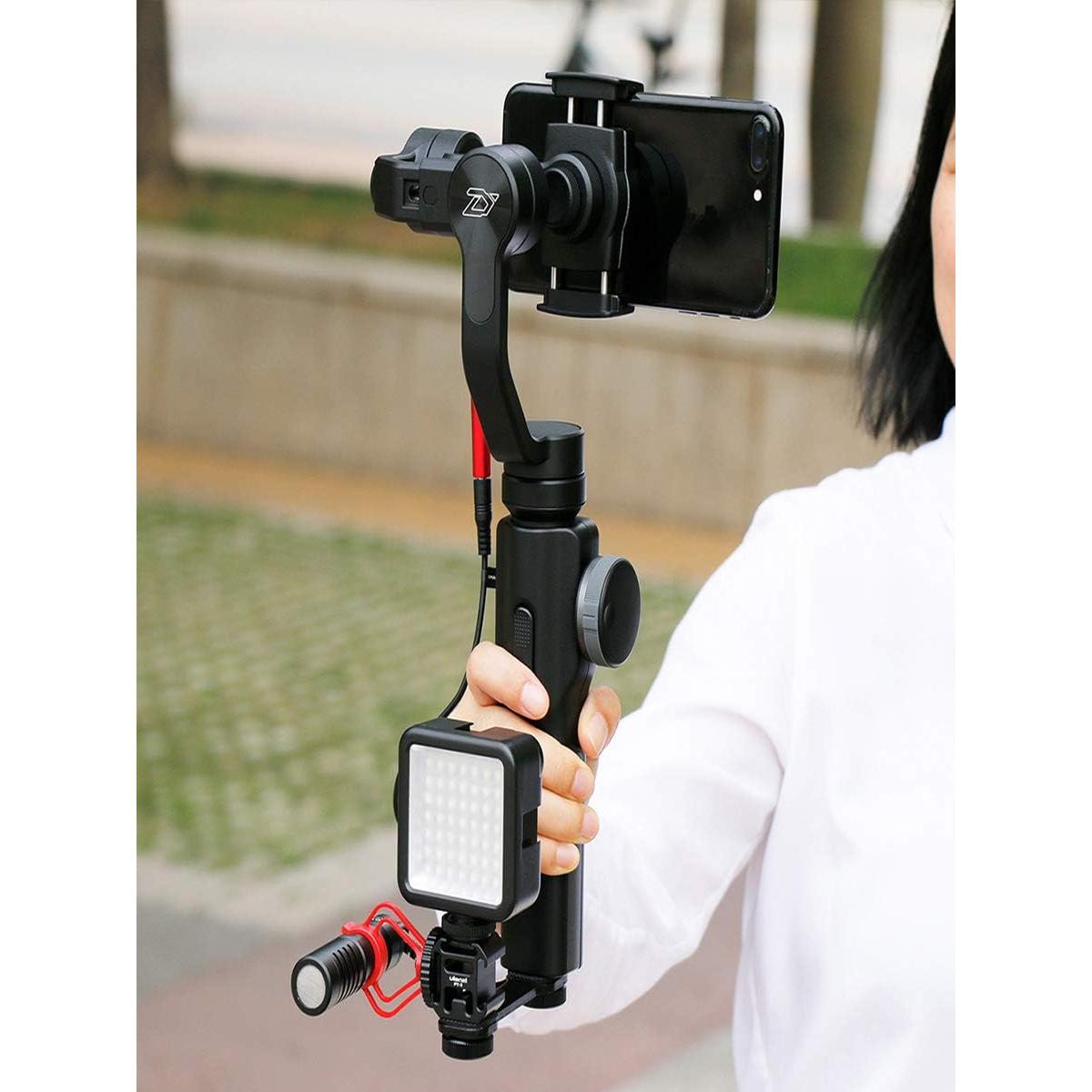 Adaptador Triple de Zapata Fría Ulanzi PT-3 para Gimbal