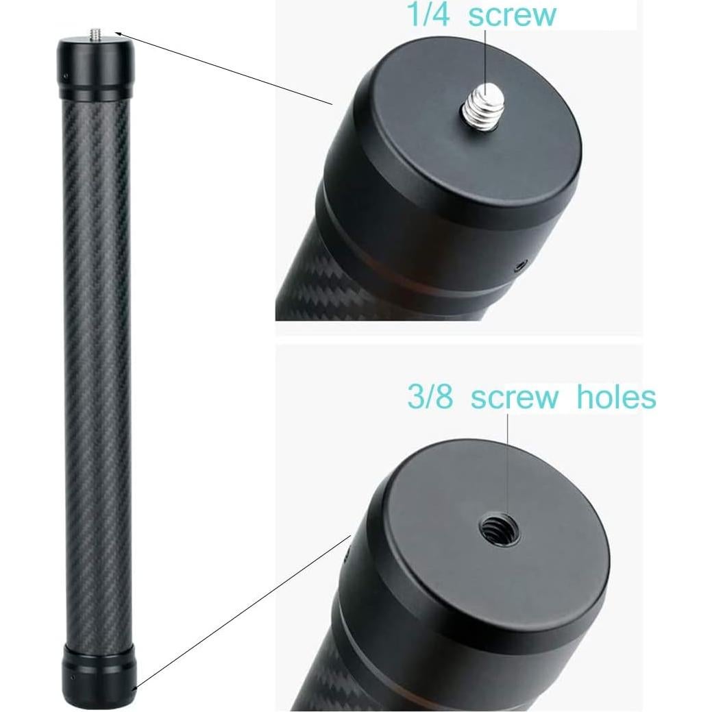 Barra de Extensión de Fibra de Carbono AngelReally 36cm para Gimbal