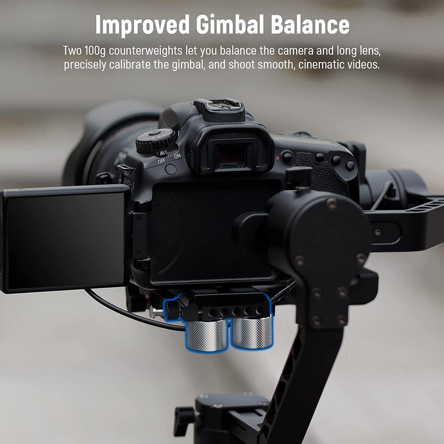 Kit de Contrapesos y Abrazadera NEEWER para Gimbal DJI y ZHIYUN
