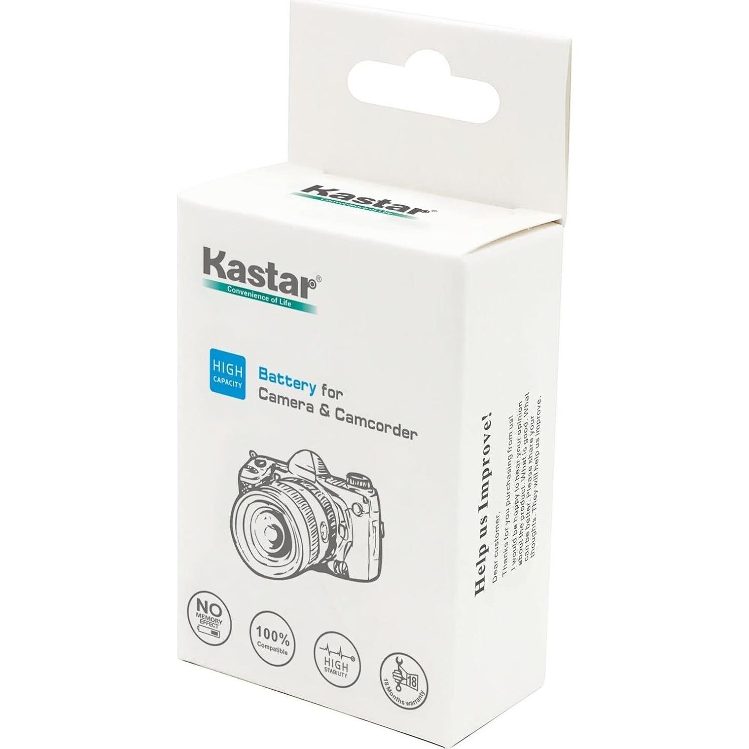 Kit de Cargador Kastar + 4 Baterías Litio Ion 2600mAh
