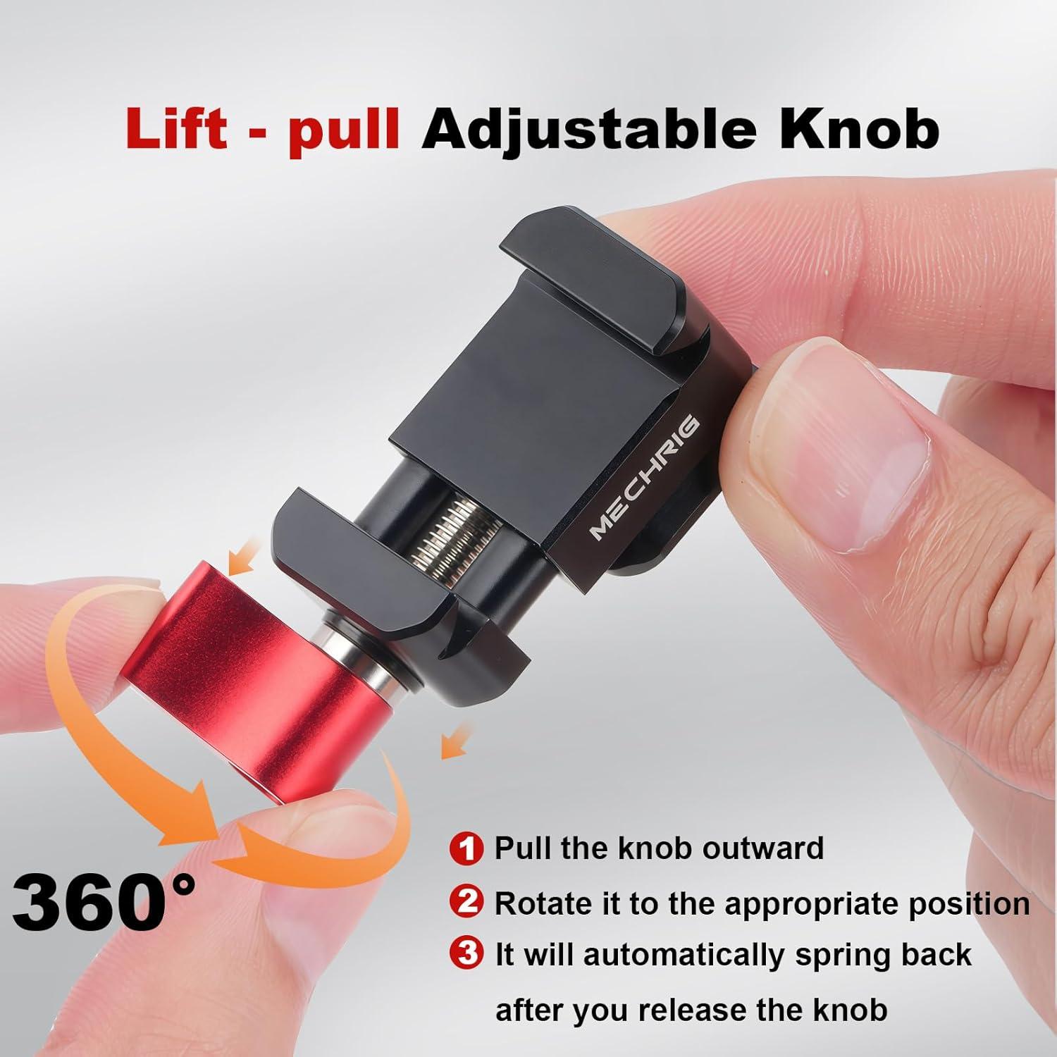 Abrazadera NATO Mechrig 62044 con tornillos 1/4 y 3/8