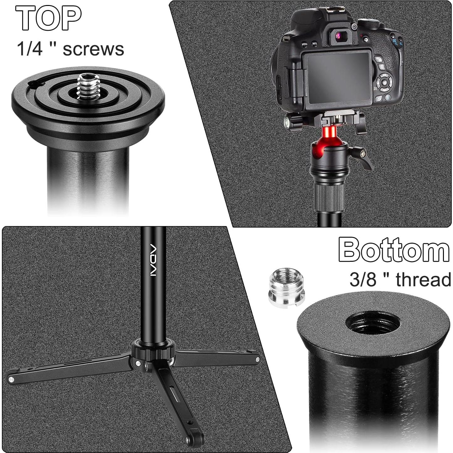 Barra de Extensión de Aluminio ADAI Gimbal 31 cm para Estabilizadores