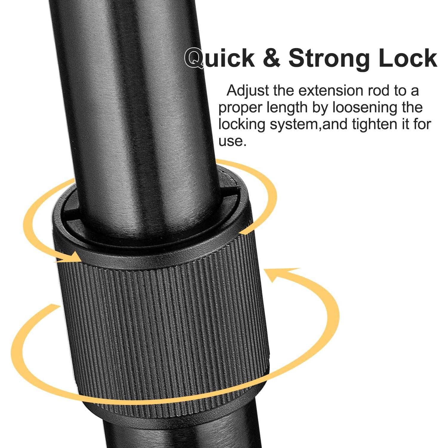 Barra de Extensión de Aluminio ADAI Gimbal 31 cm para Estabilizadores