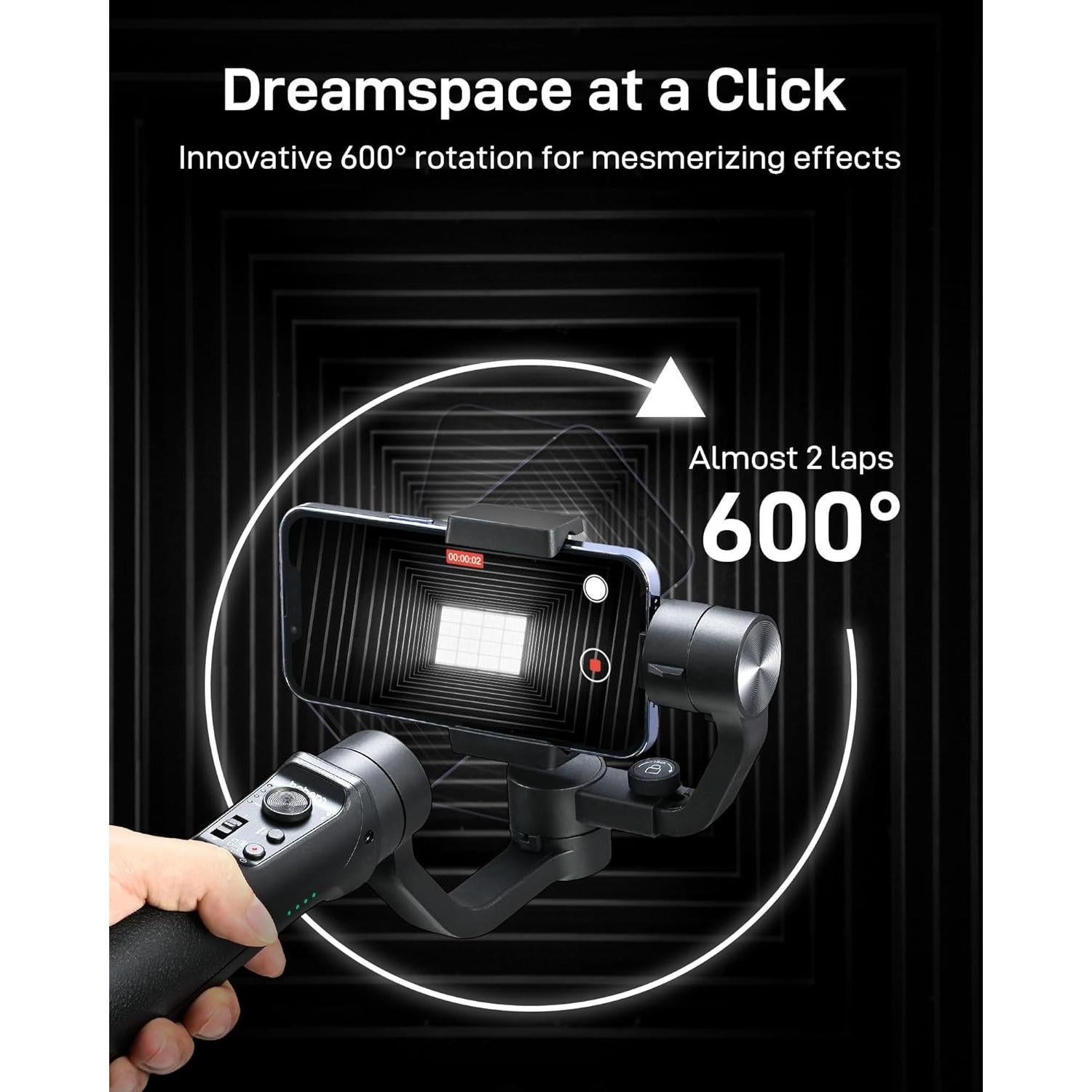 Estabilizador Gimbal Hohem iSteady Mobile+ 3 Ejes para Smartphone