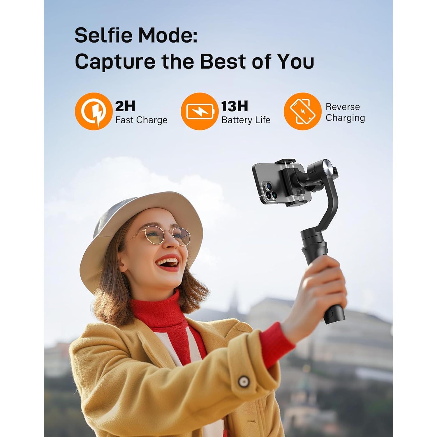 Estabilizador Gimbal Hohem iSteady Mobile+ 3 Ejes para Smartphone