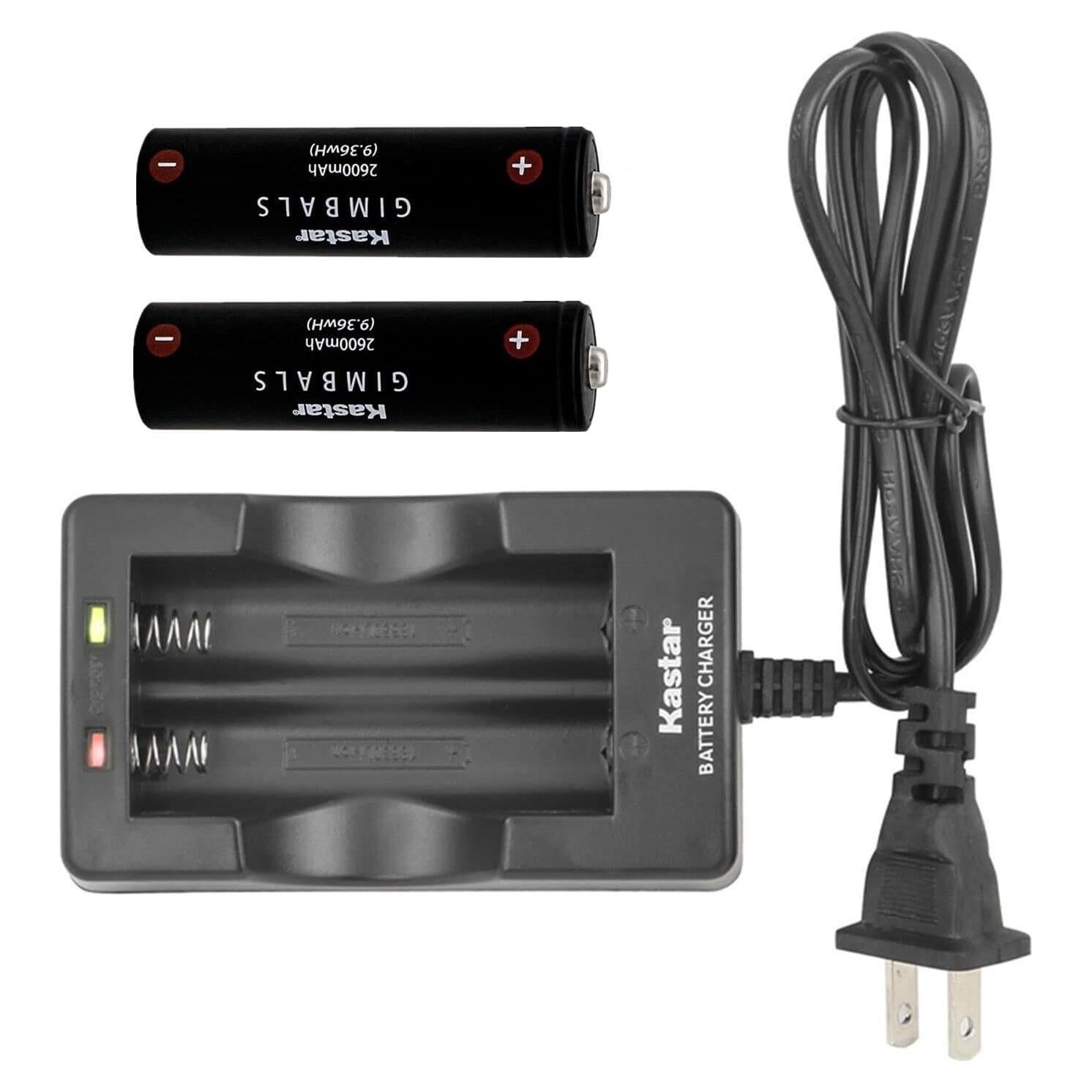 Kastar Cargador AC + 2 Baterías 2600mAh para Estabilizadores