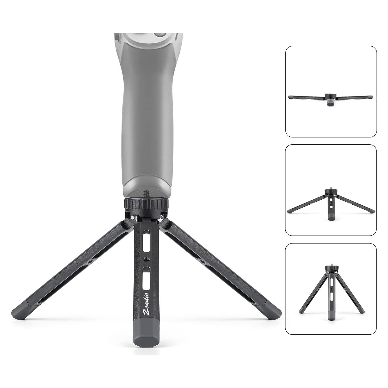 Trípode Ajustable de Metal Zeadio para Cámaras y Estabilizadores