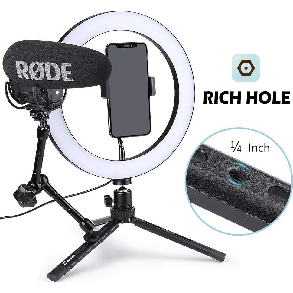 Trípode Ajustable de Metal Zeadio para Cámaras y Estabilizadores