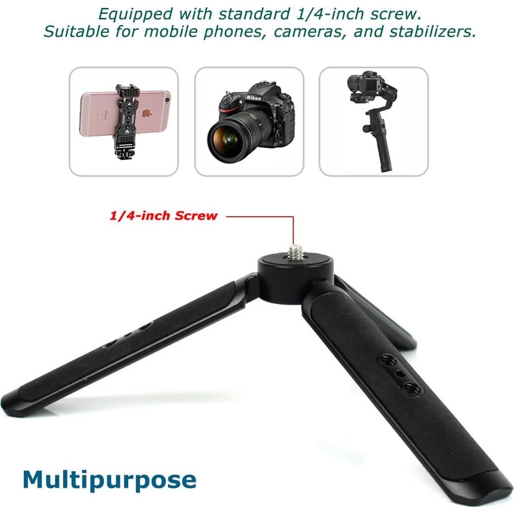 Trípode Mini de Aluminio KOQINVIZ PZ-15 para Cámara y Teléfono