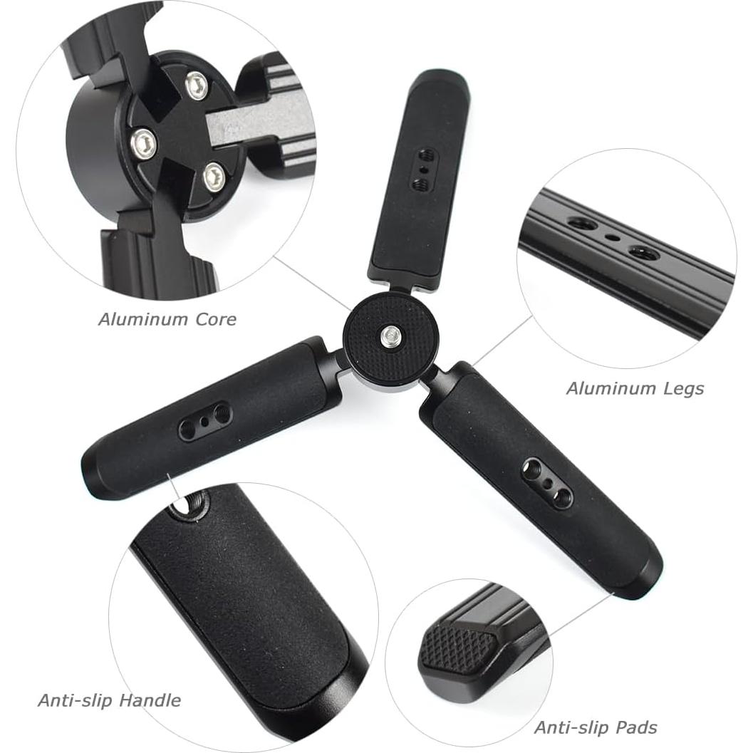 Trípode Mini de Aluminio KOQINVIZ PZ-15 para Cámara y Teléfono