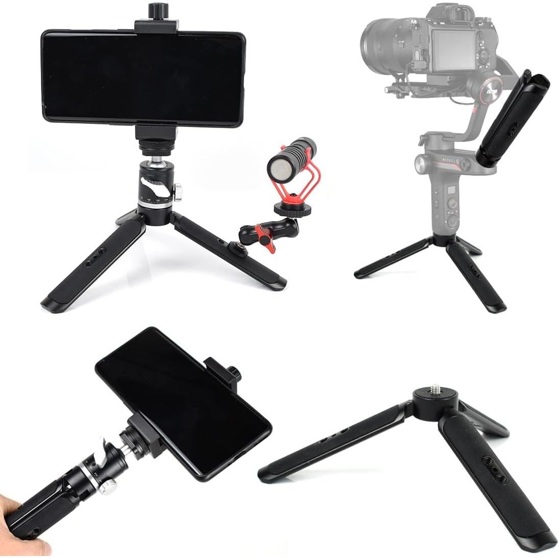 Trípode Mini de Aluminio KOQINVIZ PZ-15 para Cámara y Teléfono