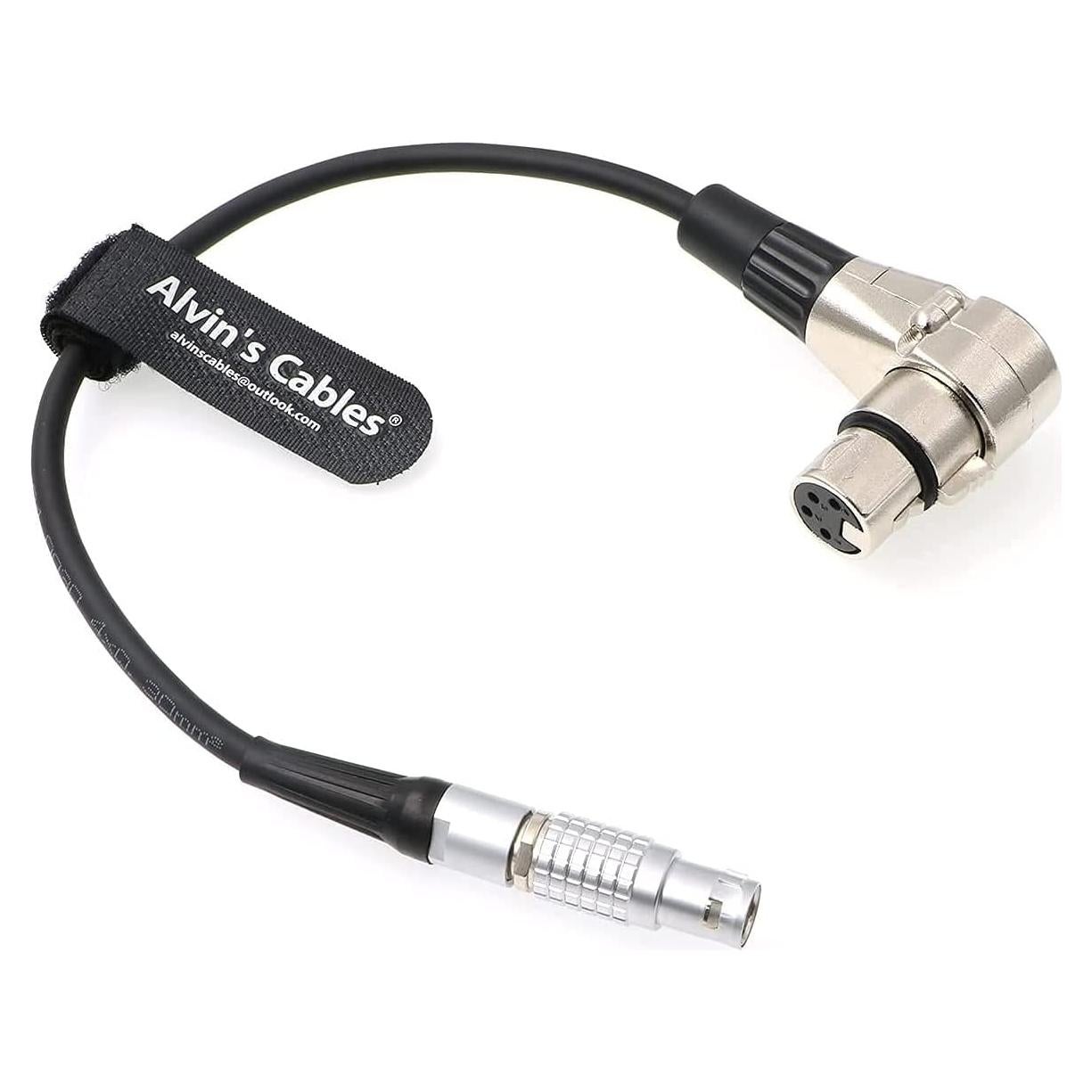 Cable de Poder 6 Pin Macho a XLR 4 Pin Hembra 30cm Cables de Alvin