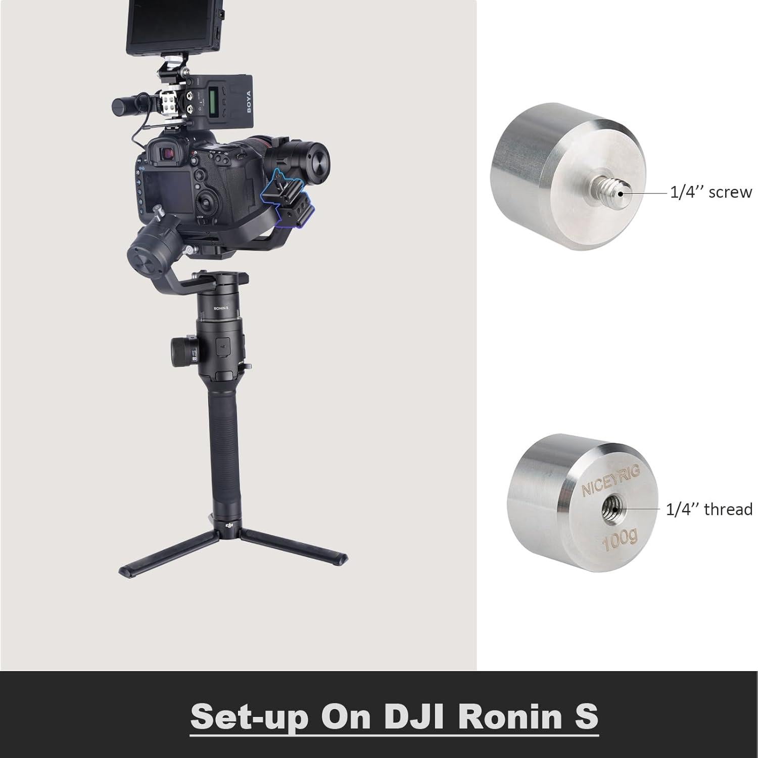 Kit de Abrazadera de Contrapeso NICEYRIG 324 para Gimbals