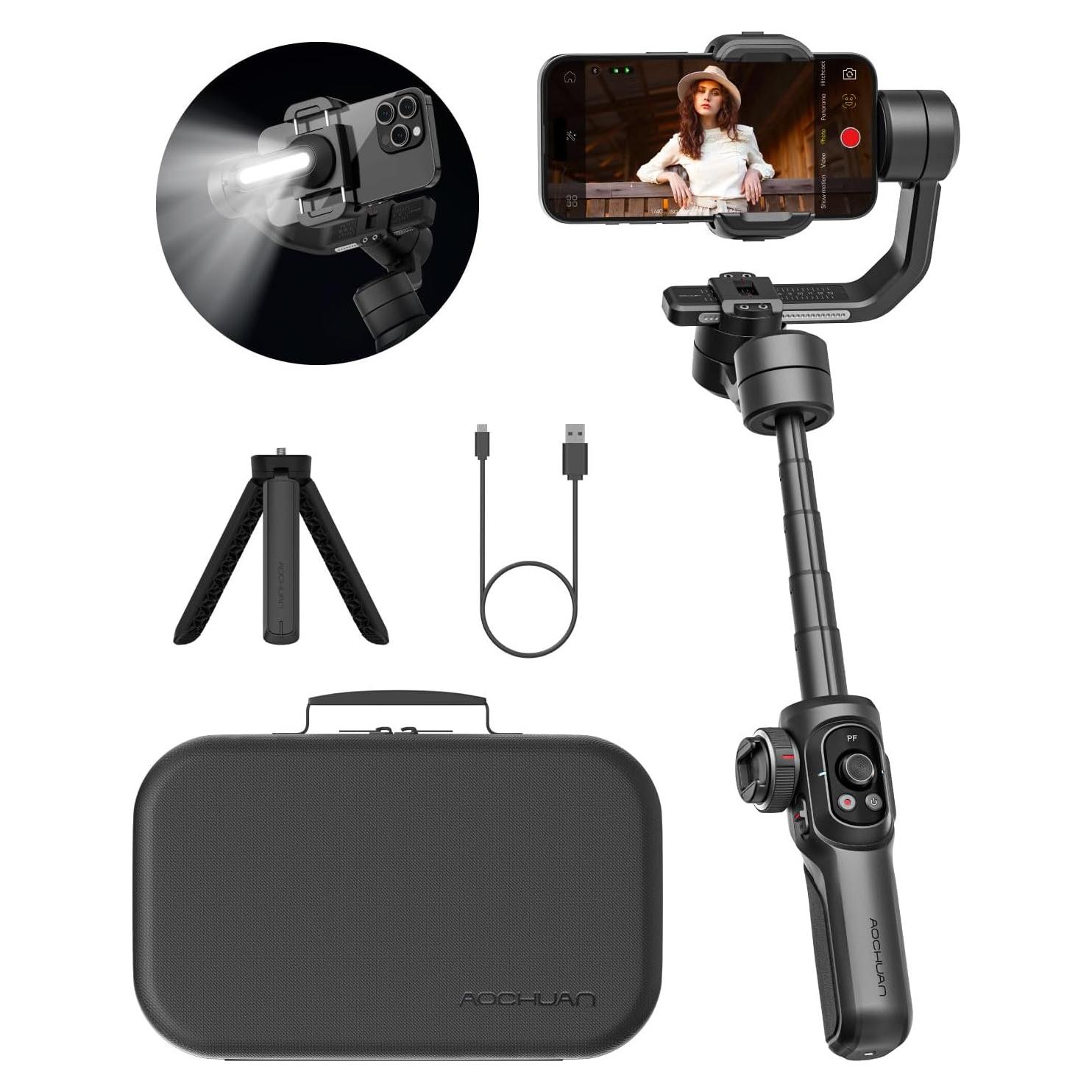 Gimbal Estabilizador AOCHUAN Smart S2 para Smartphone 3 Ejes