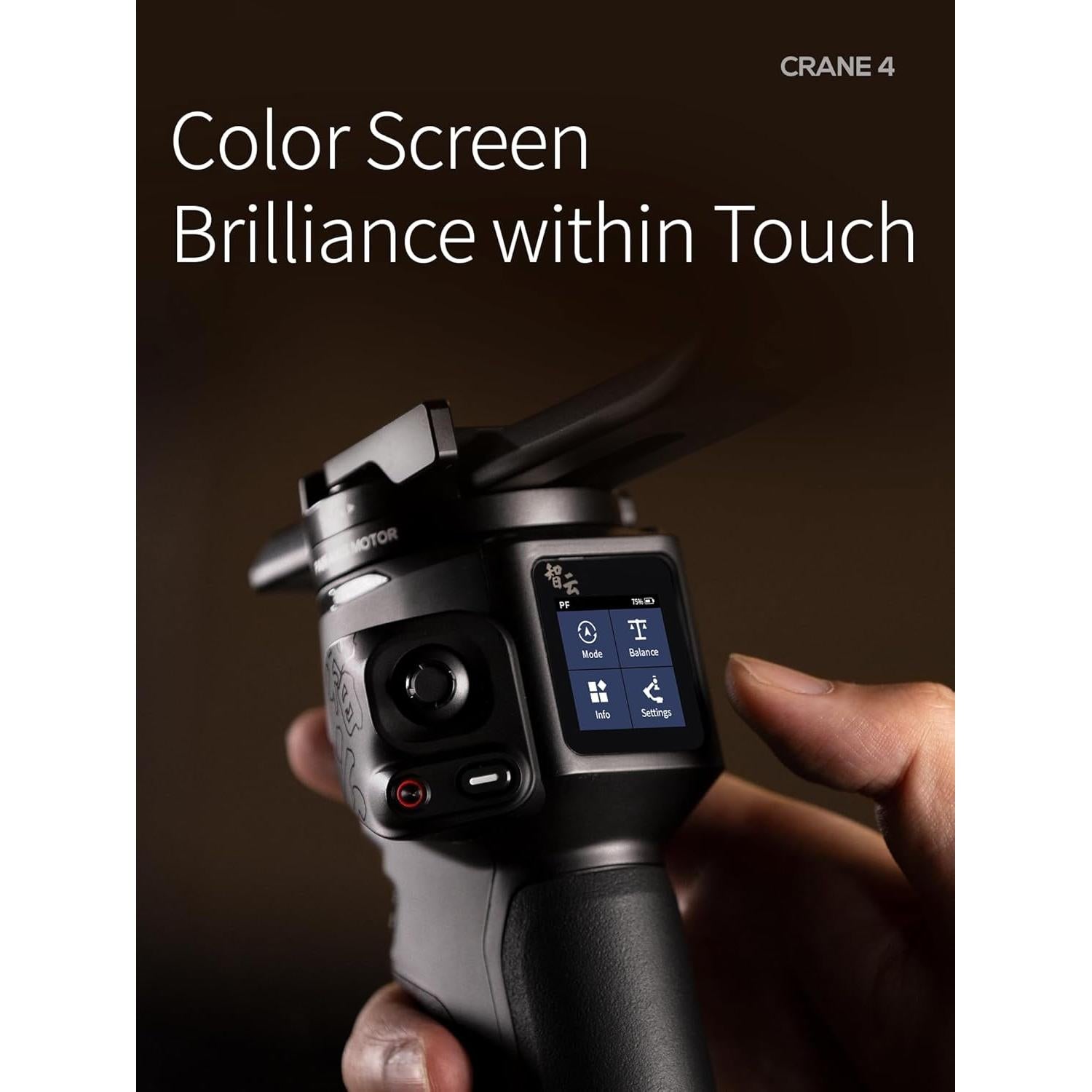 Estabilizador ZHIYUN Crane 4 para cámaras DSLR y sin espejo