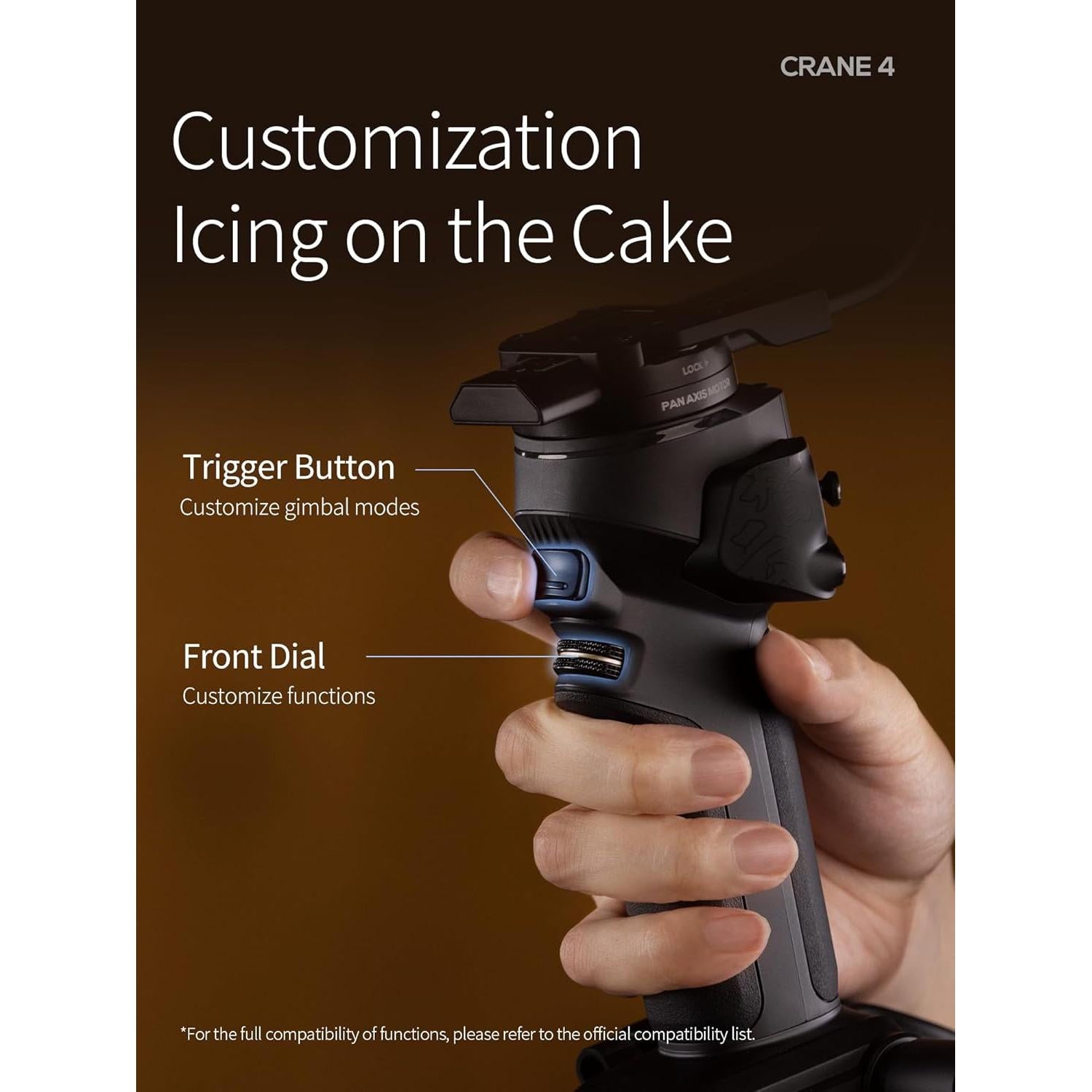 Estabilizador ZHIYUN Crane 4 para cámaras DSLR y sin espejo