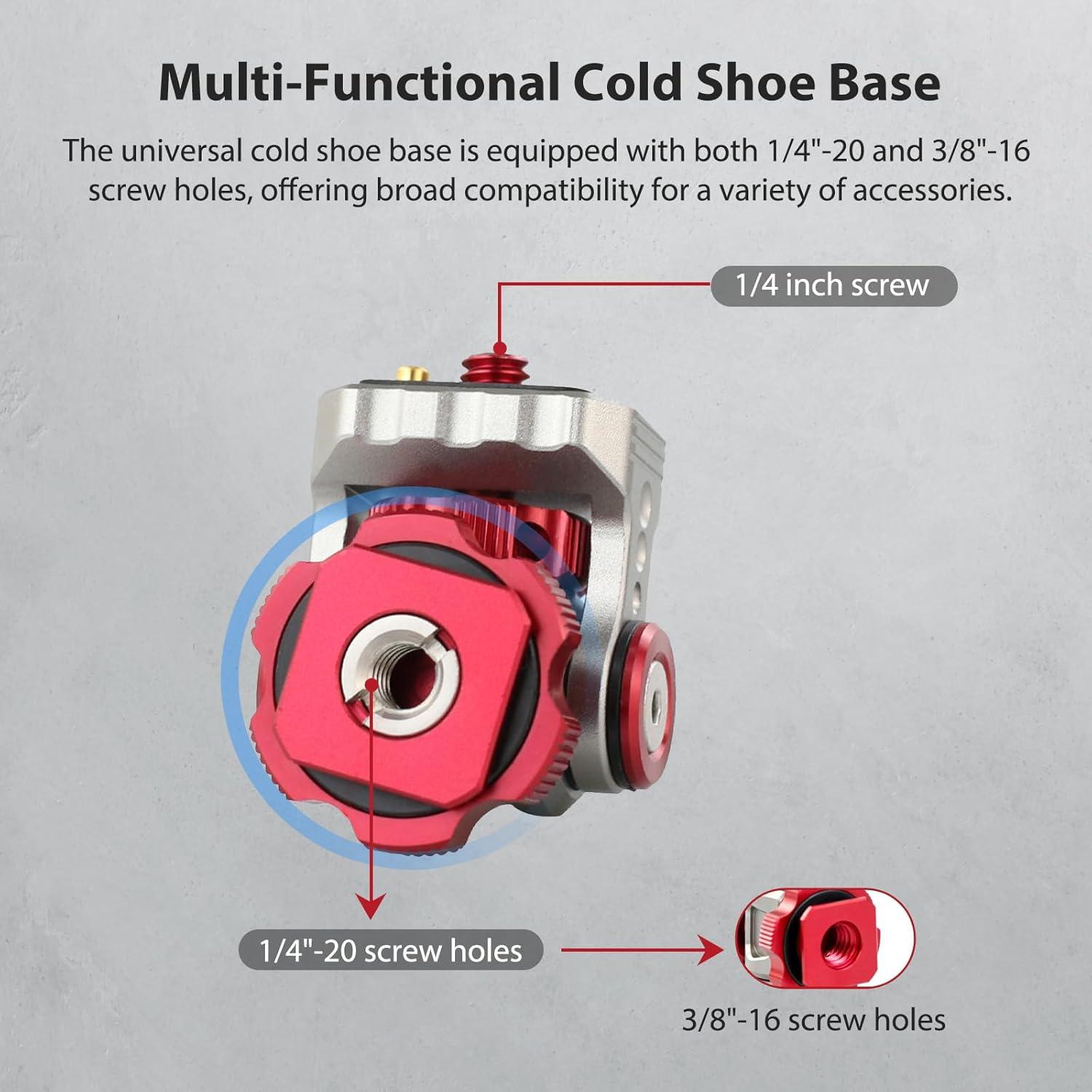 Soporte Pan-Tilt Came-TV para DSLR y Smartphones - Aluminio