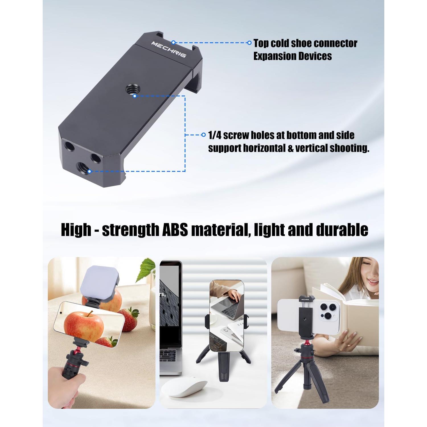 Soporte de teléfono Came-TV 84001 con zapata fría y agarre 60-80mm