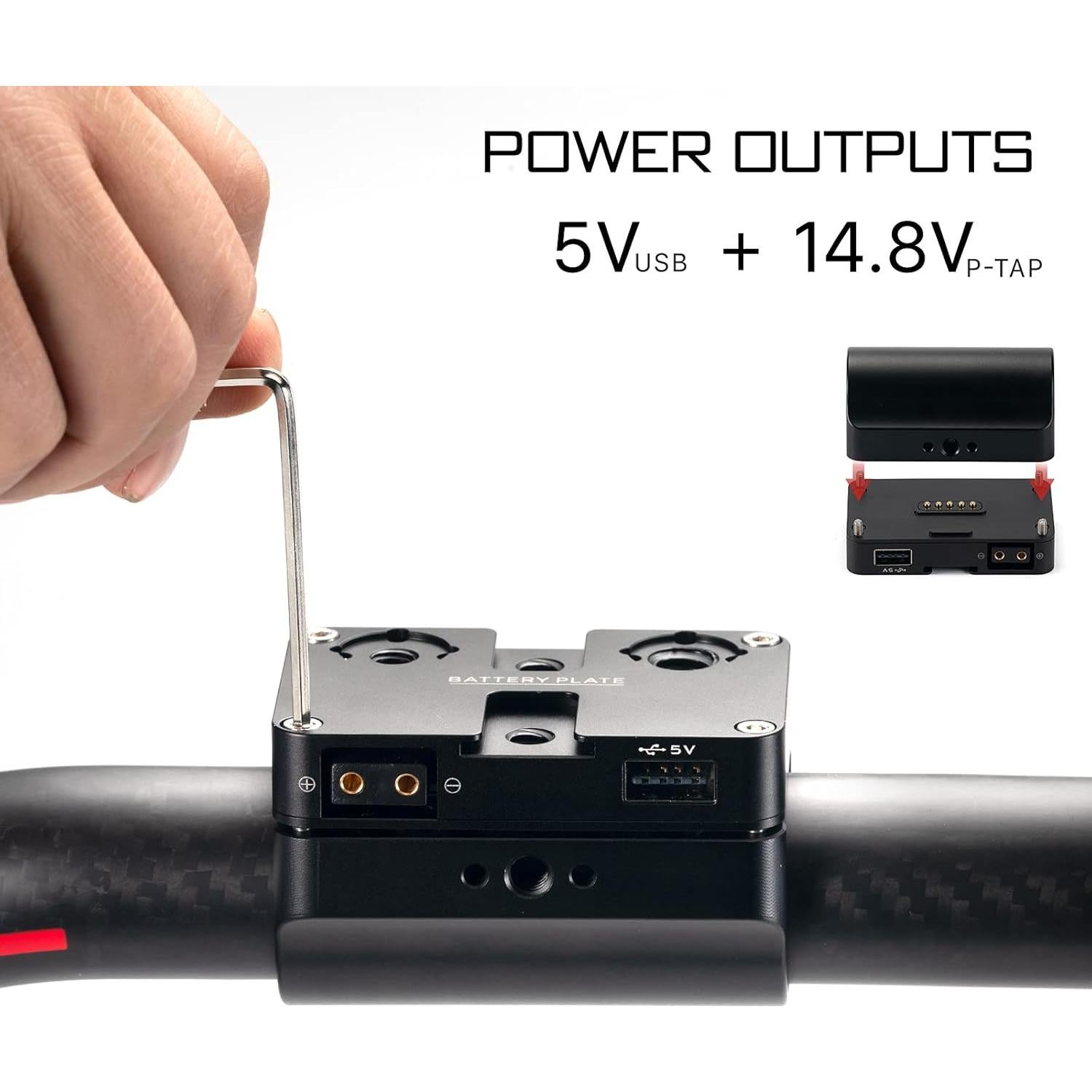 Placa de Batería V-Mount Tilta TGA-RG-V para Grip RS2/RS3 Pro