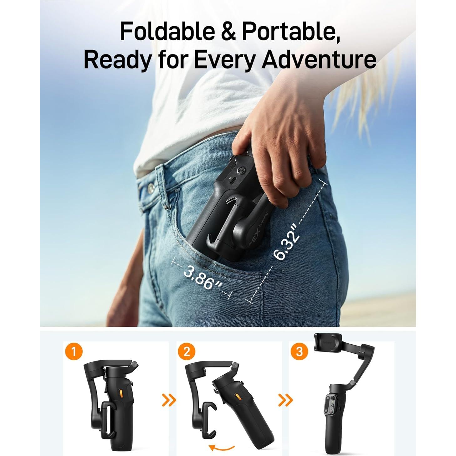 Gimbal Estabilizador Hohem iSteady X3SE Plus para Smartphone