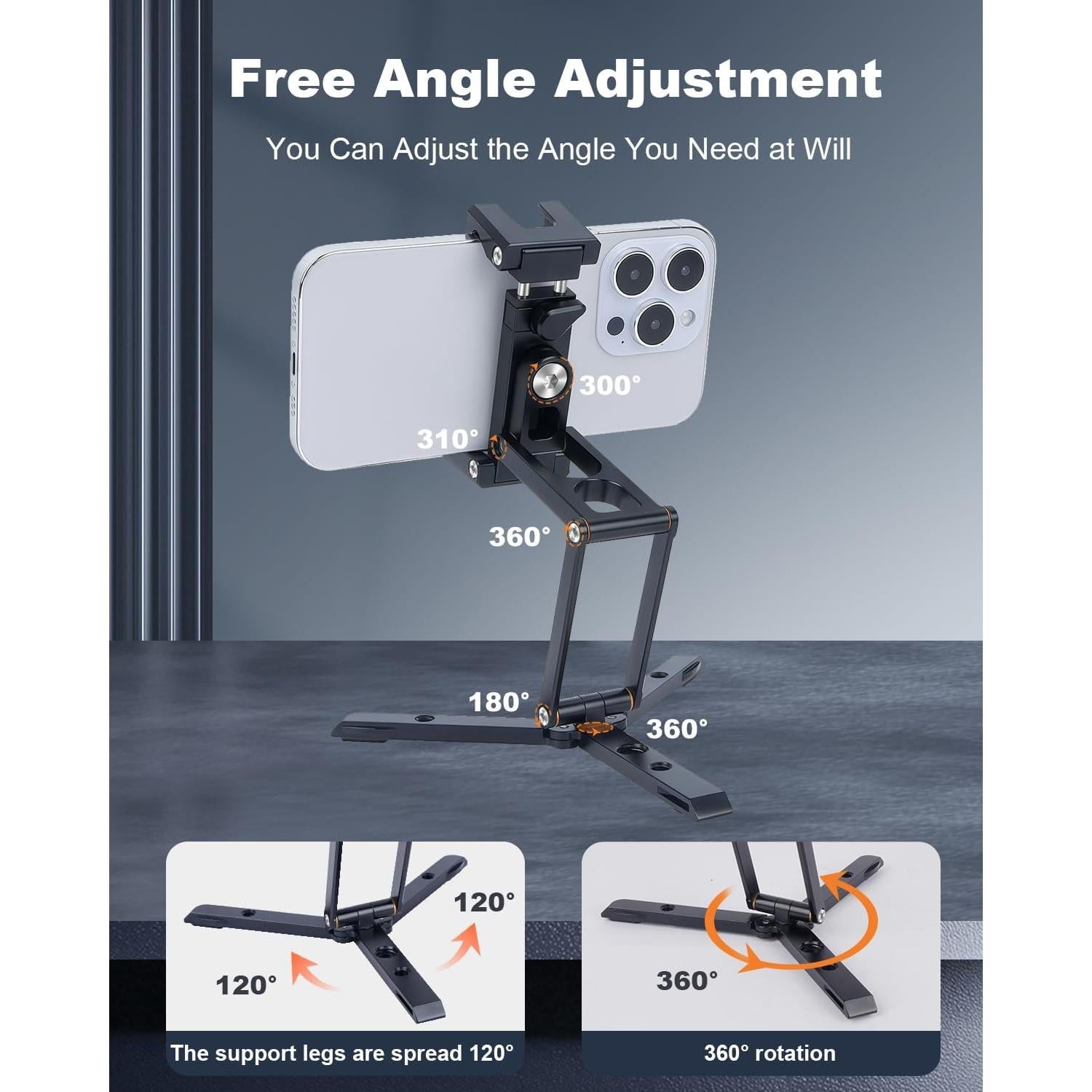 Soporte de teléfono plegable Came-TV 71002 con zapato frío