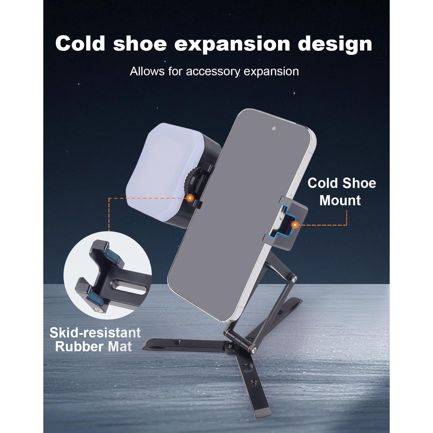 Soporte de teléfono plegable Came-TV 71002 con zapato frío