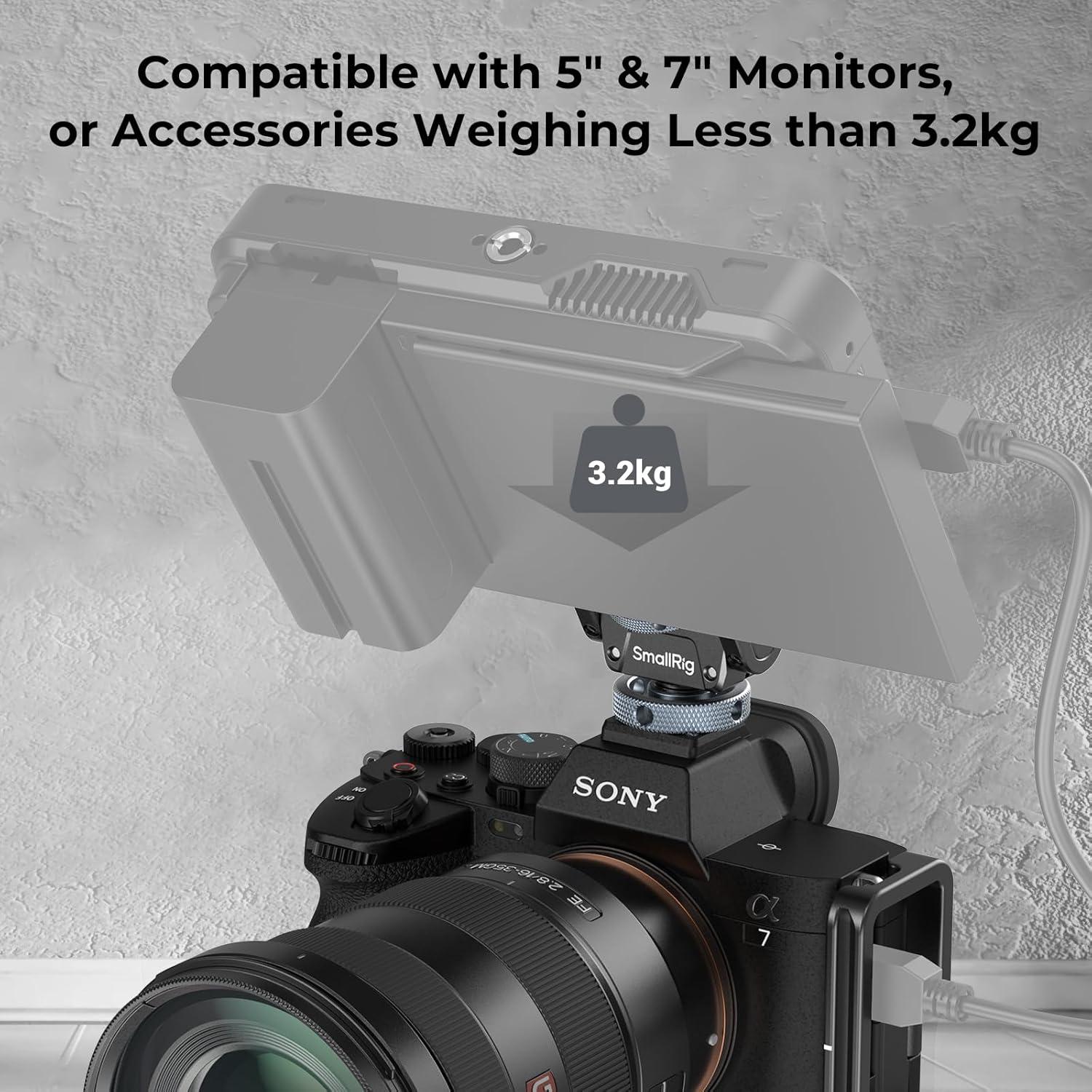 Soporte de Monitor SmallRig 3809 con Zapata Fría 360°