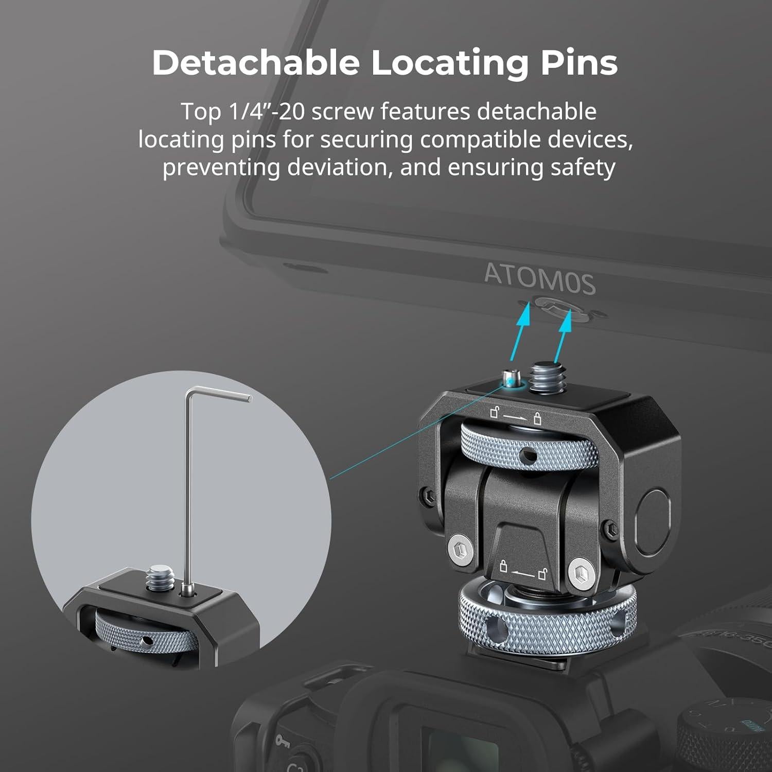 Soporte de Monitor SmallRig 3809 con Zapata Fría 360°