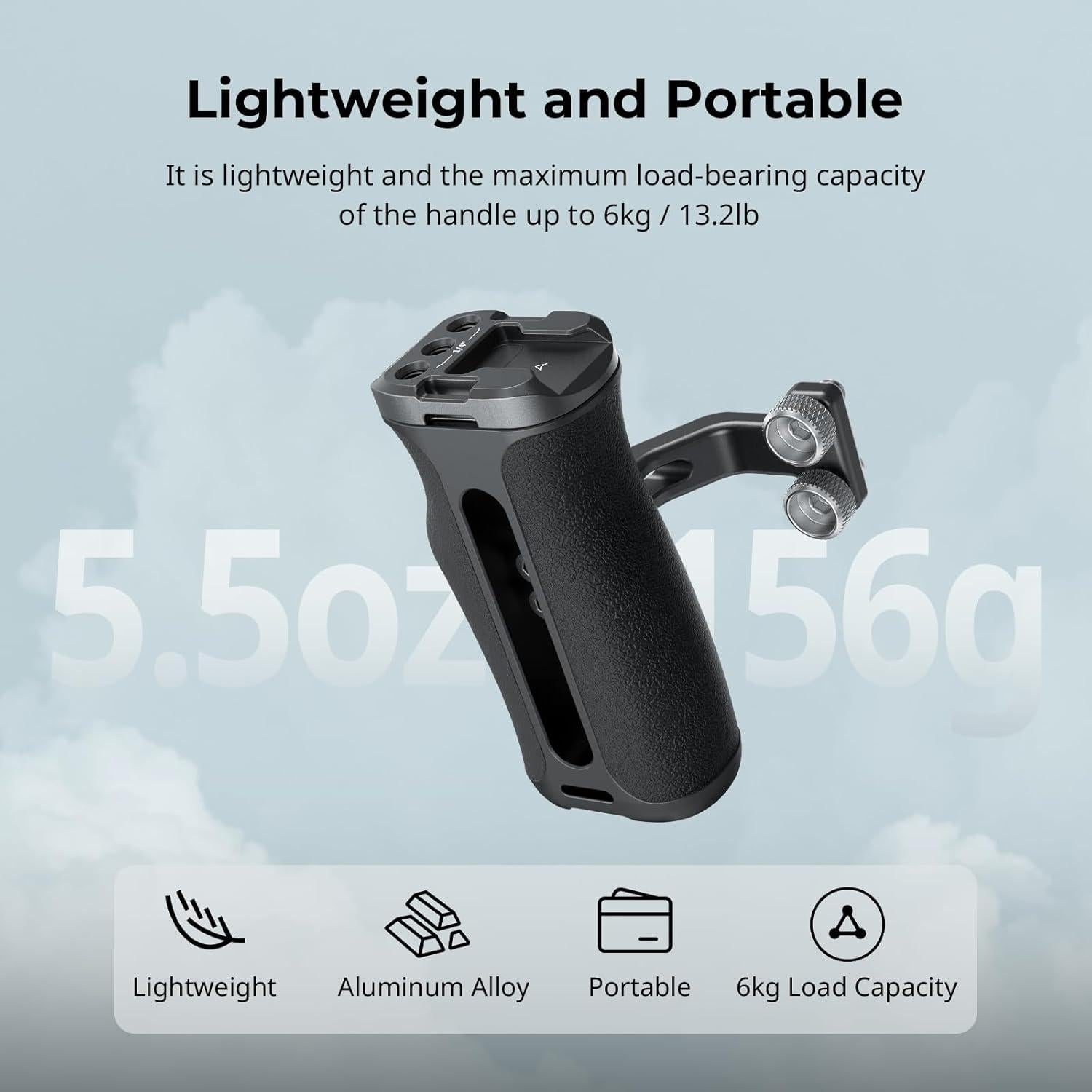 Mango Lateral Mini SmallRig 4756 Ajustable 155g con Tornillos