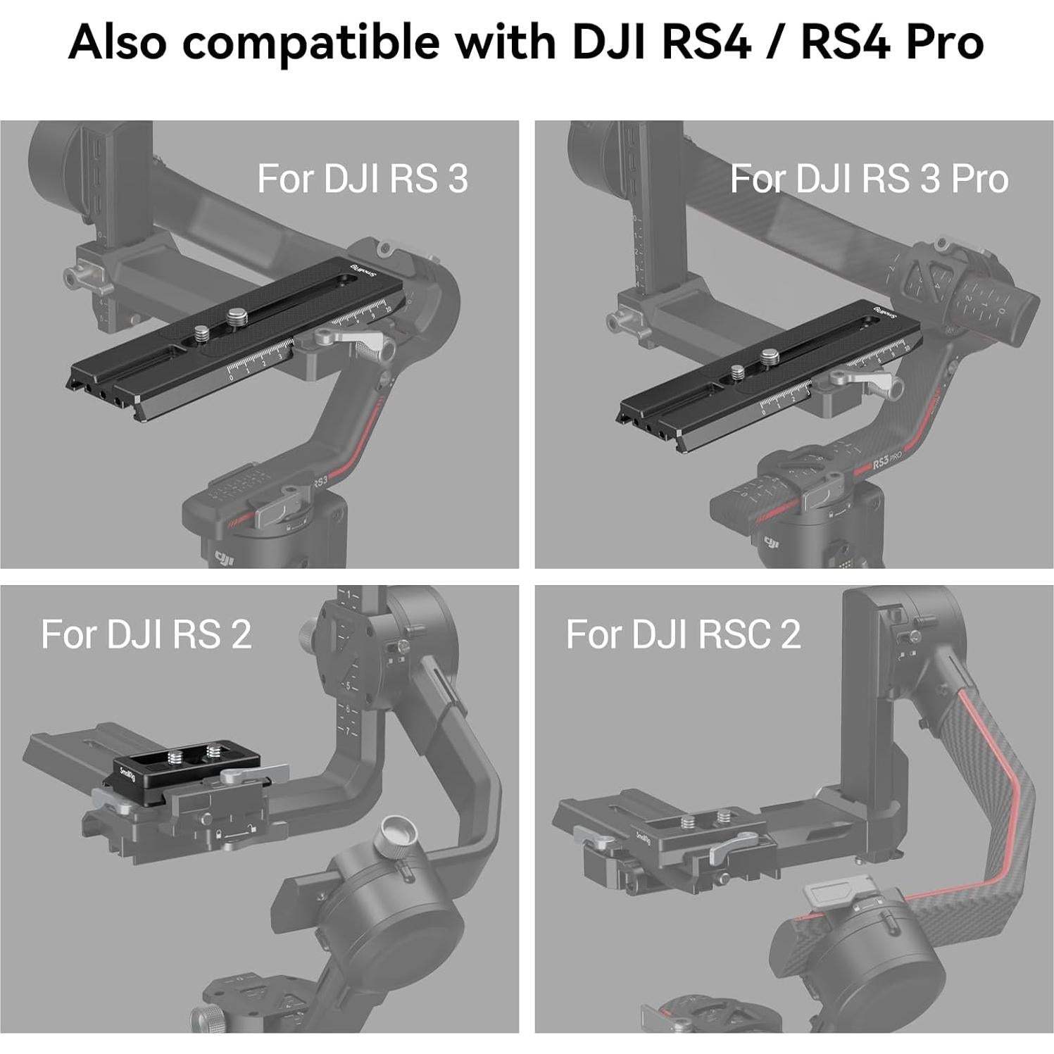 Placa de Liberación Rápida SmallRig 3154 para Gimbals DJI RS 2/3