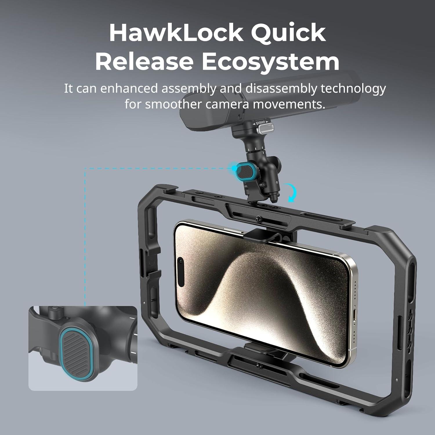 Mango Lateral Rotatable SmallRig 4842 para Smartphones QR