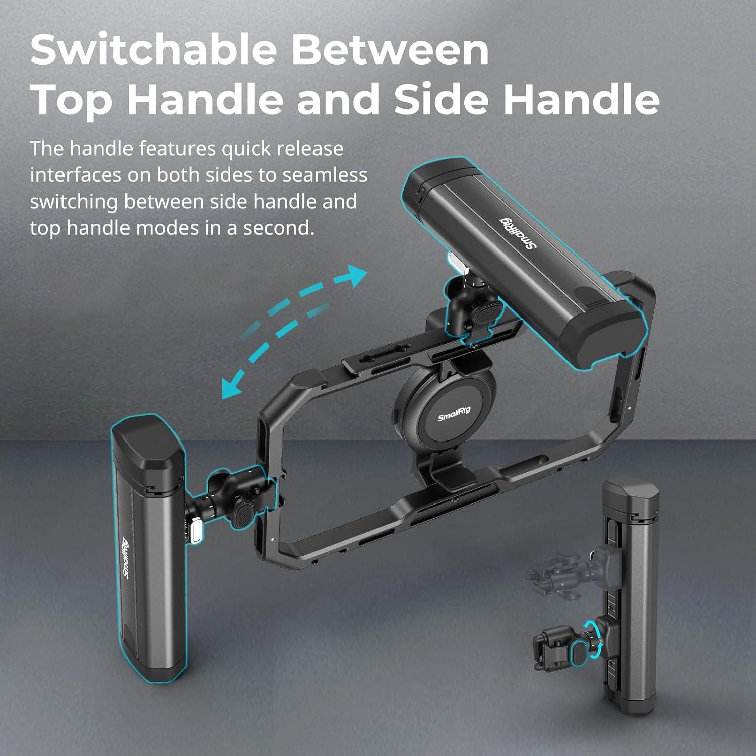 Mango Lateral Rotatable SmallRig 4842 para Smartphones QR