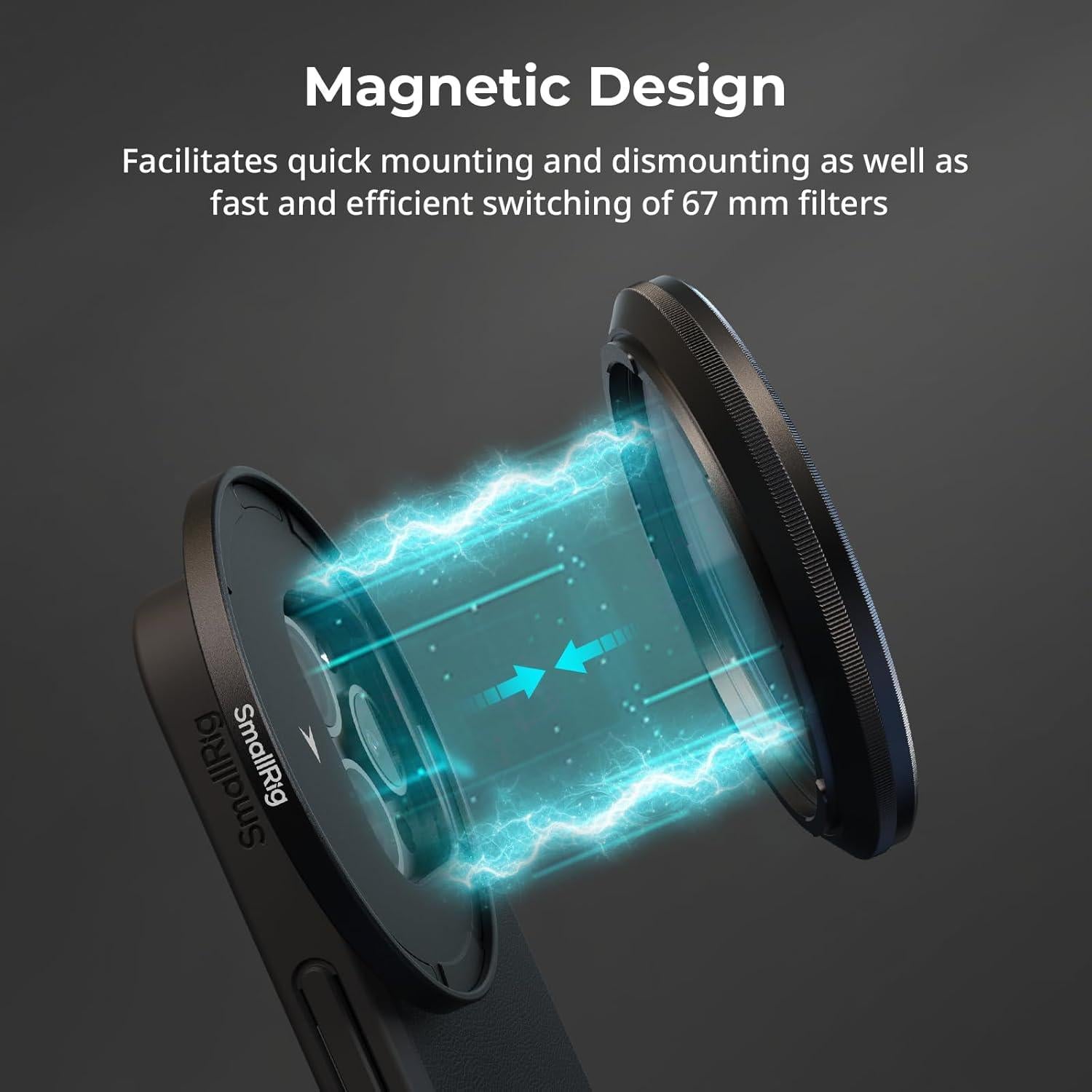 Adaptador de Filtro Magnético 67mm SmallRig 4993 para iPhone 16
