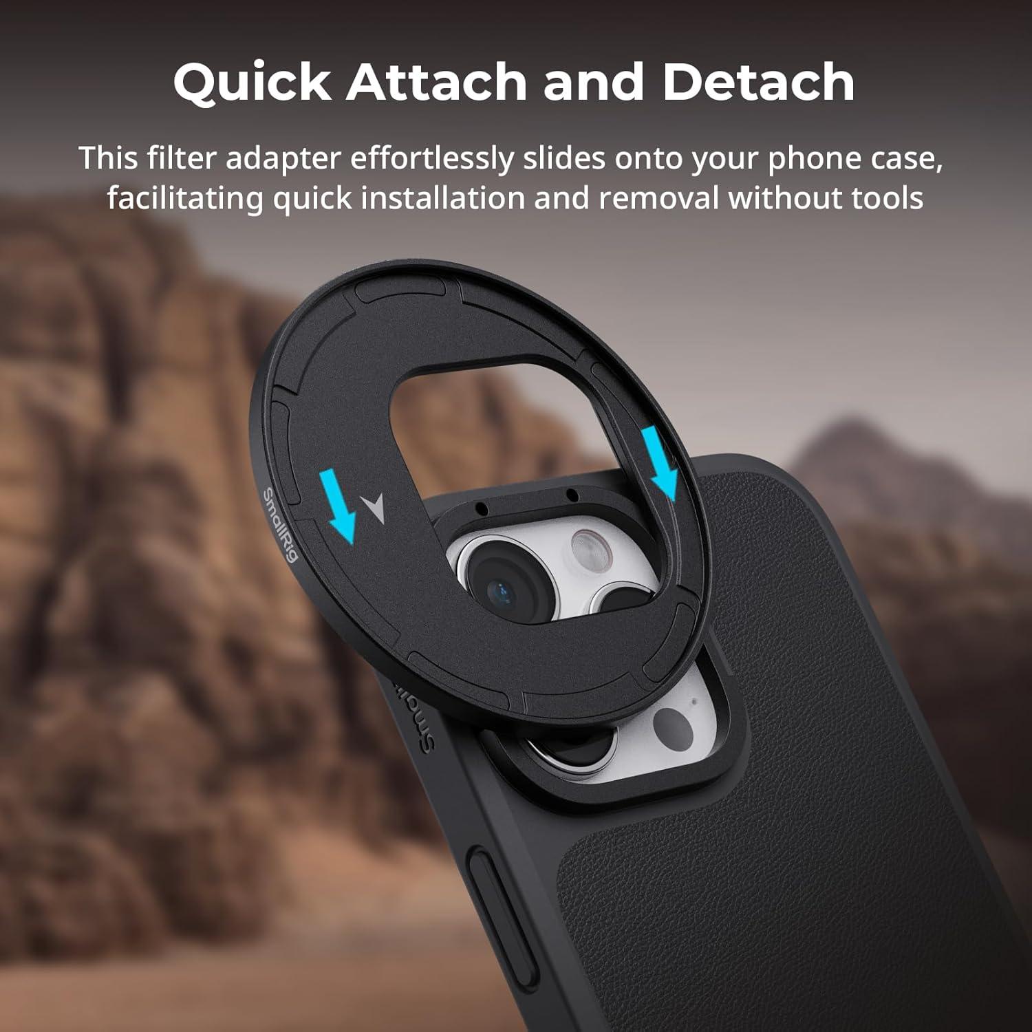 Adaptador de Filtro Magnético 67mm SmallRig 4993 para iPhone 16