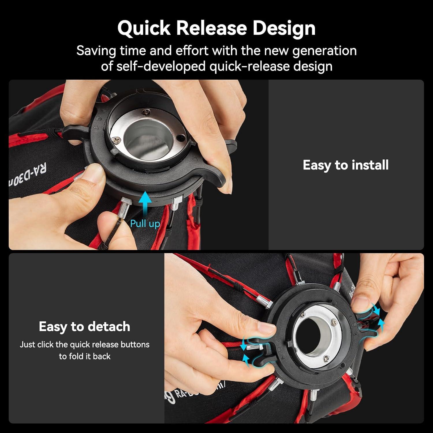 SmallRig Mini Softbox Parabólico 29cm Liberación Rápida