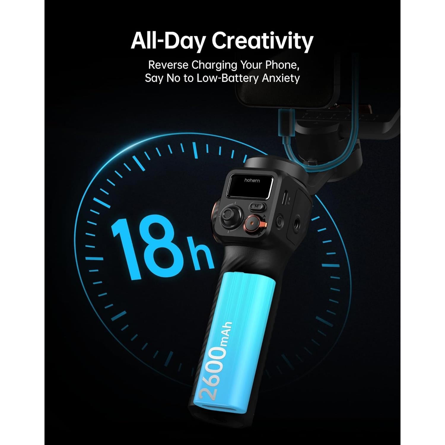 Estabilizador Gimbal Hohem iSteady M6 Kit con Rastreador AI