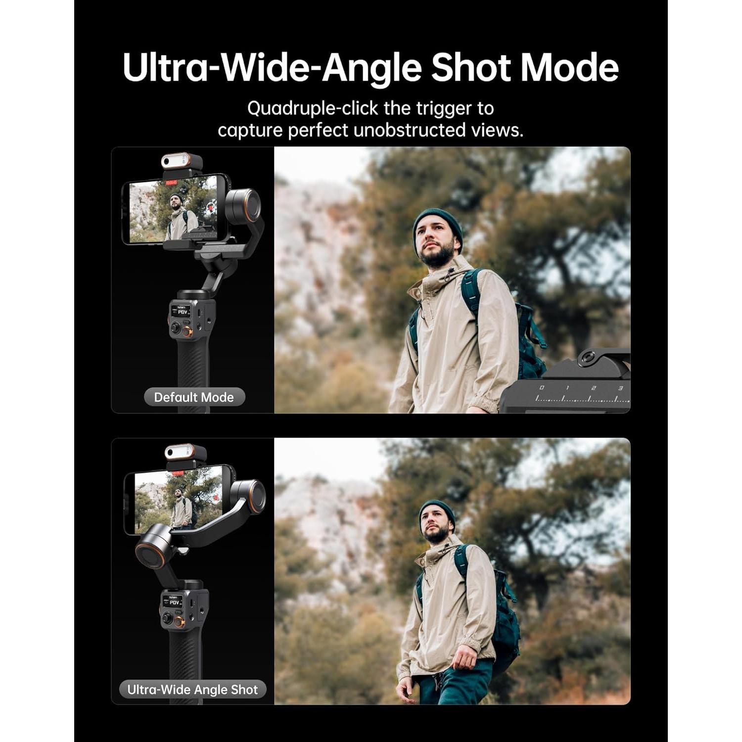 Estabilizador Gimbal Hohem iSteady M6 Kit con Rastreador AI