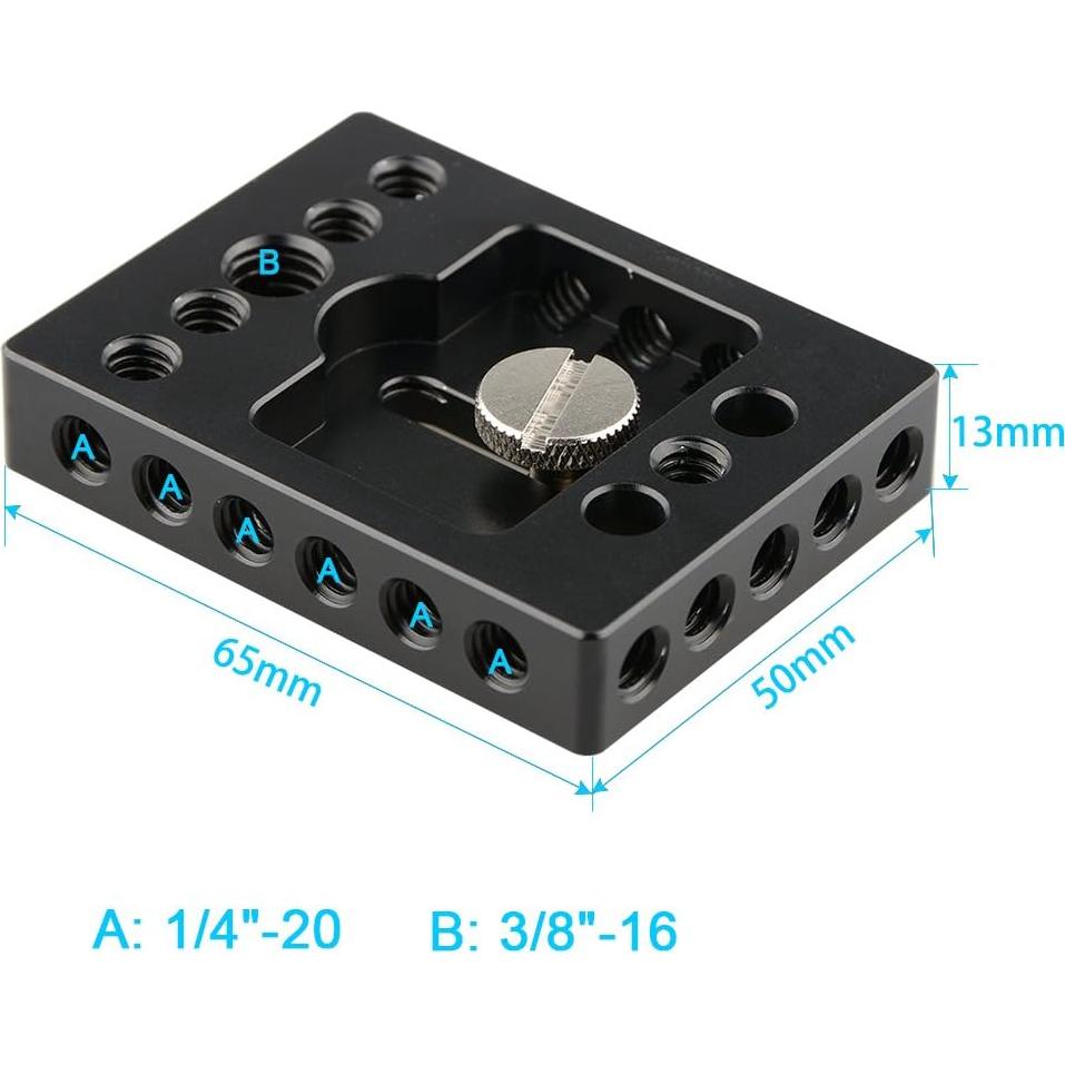 Base de Cámara CAMVATE con Rosca 1/4" y 3/8" para DSLR