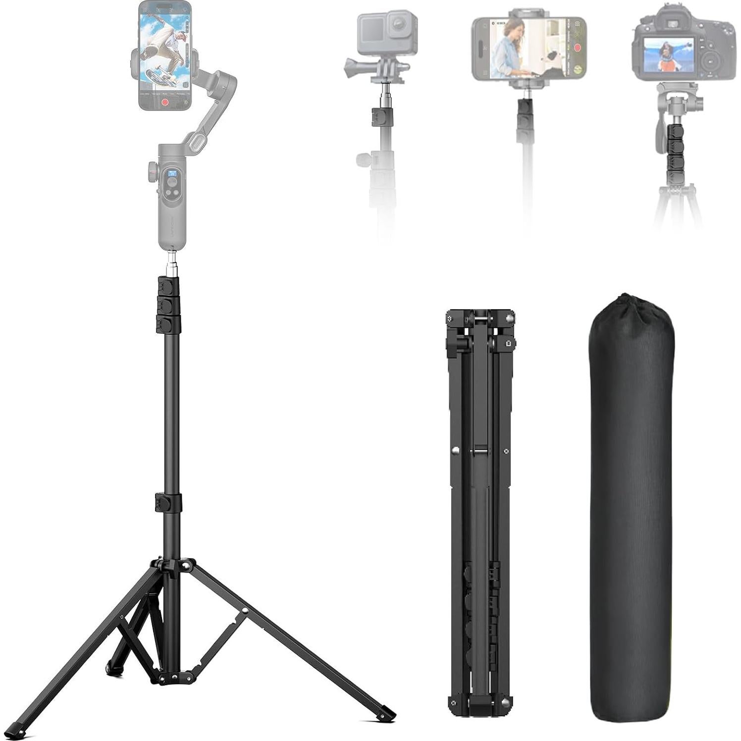 Estabilizador de Cardán AOCHUAN Smart X Pro con Trípode 1.7m