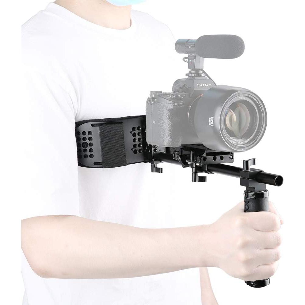 Soporte de Pecho NICEYRIG 15mm para Cámara DSLR y Camcorder