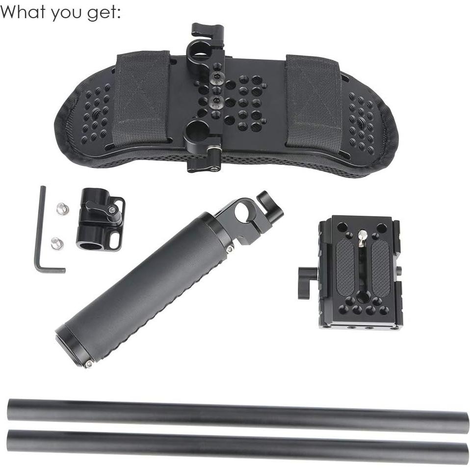 Soporte de Pecho NICEYRIG 15mm para Cámara DSLR y Camcorder