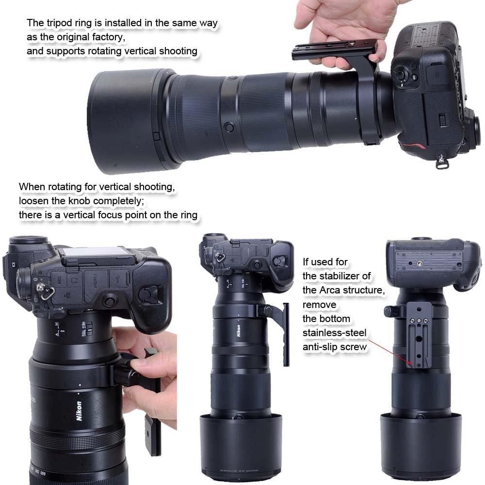 Anillo de Montaje en Trípode iShoot IS-Z1860 para Nikon Z 180-600mm