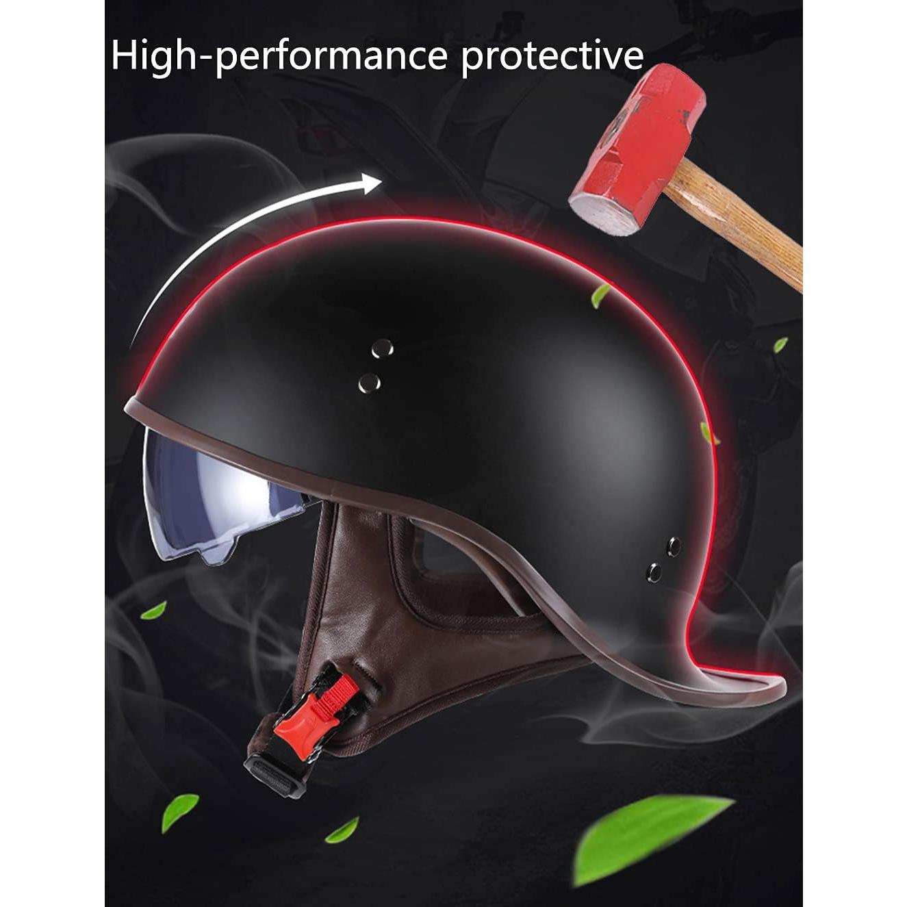 Casco de motocicleta Hanhua Skull Unisex M-L-XL ABS