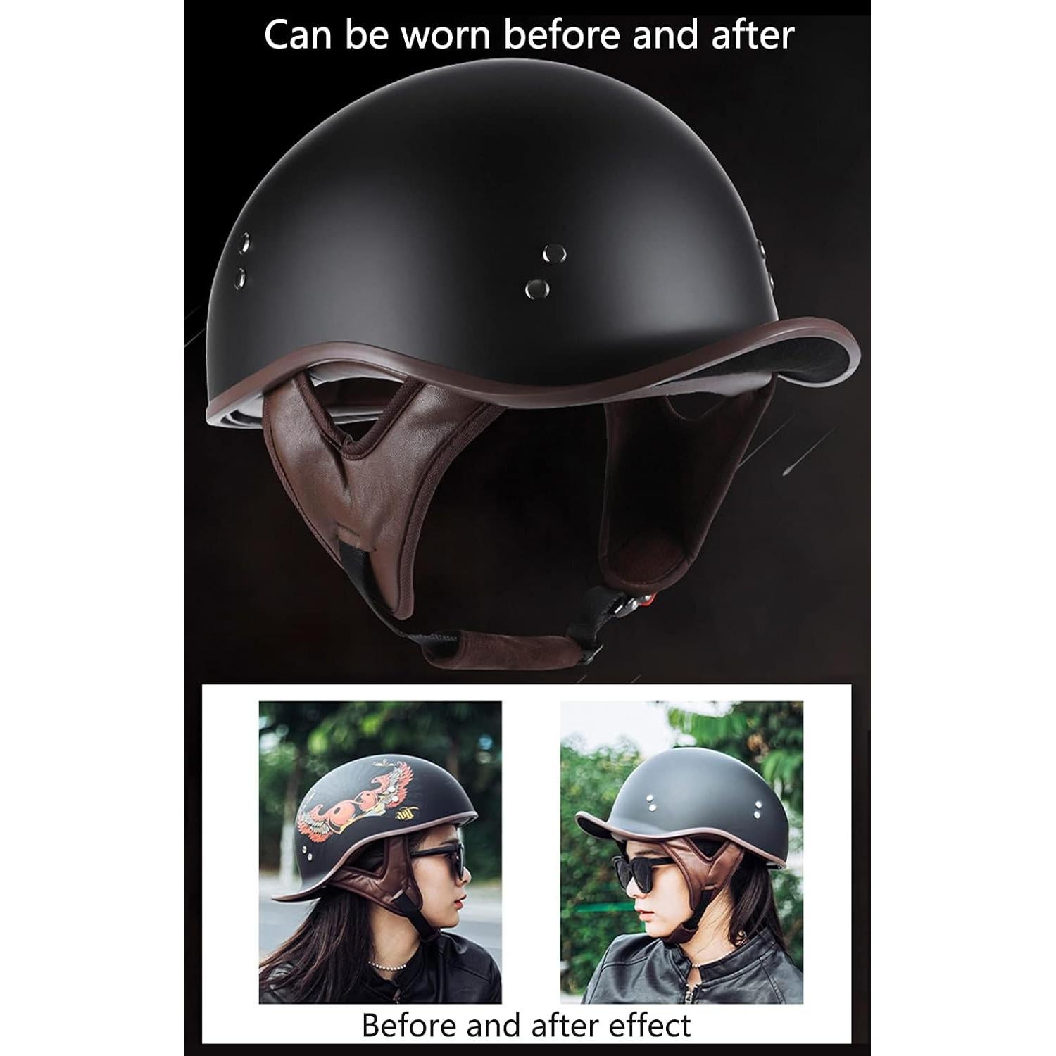 Casco de motocicleta Hanhua Skull Unisex M-L-XL ABS