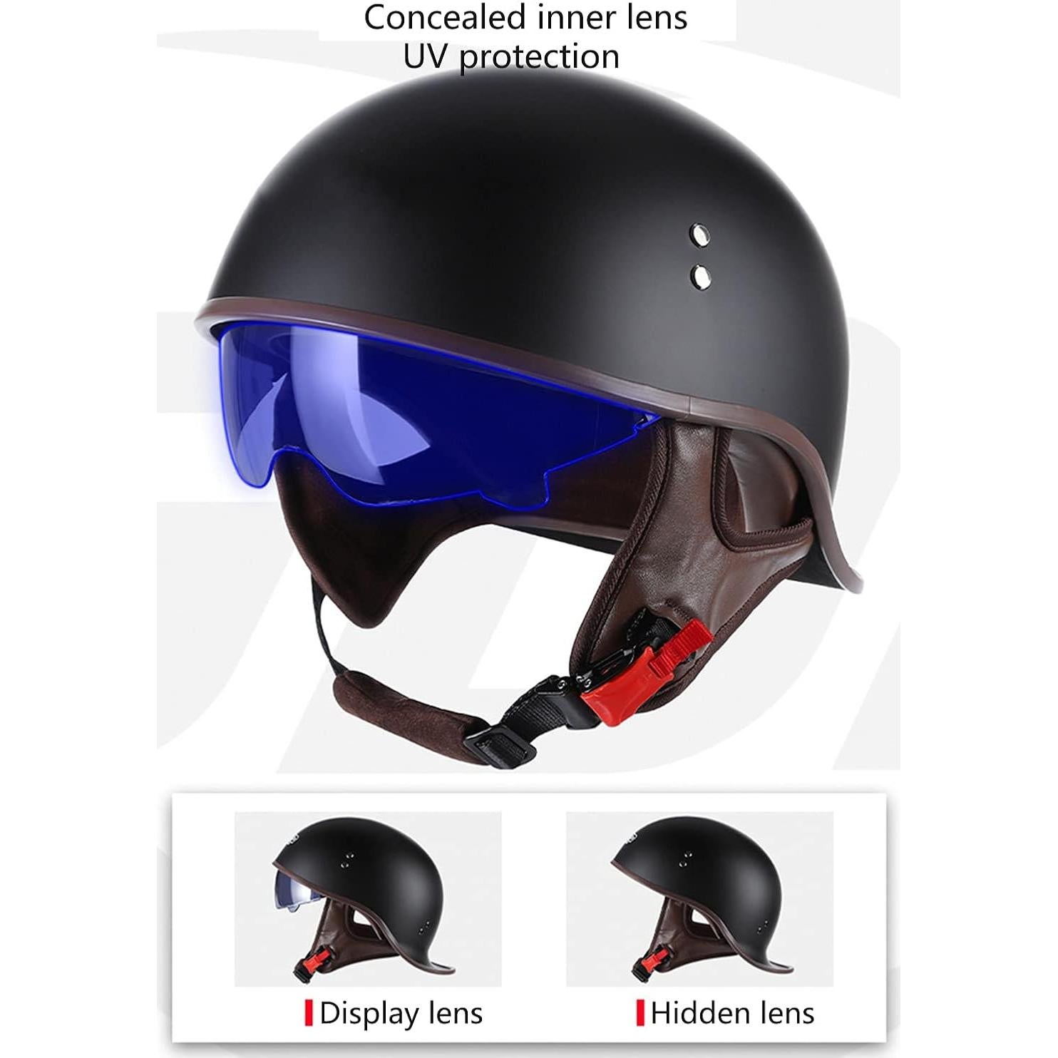 Casco de motocicleta Hanhua Skull Unisex M-L-XL ABS